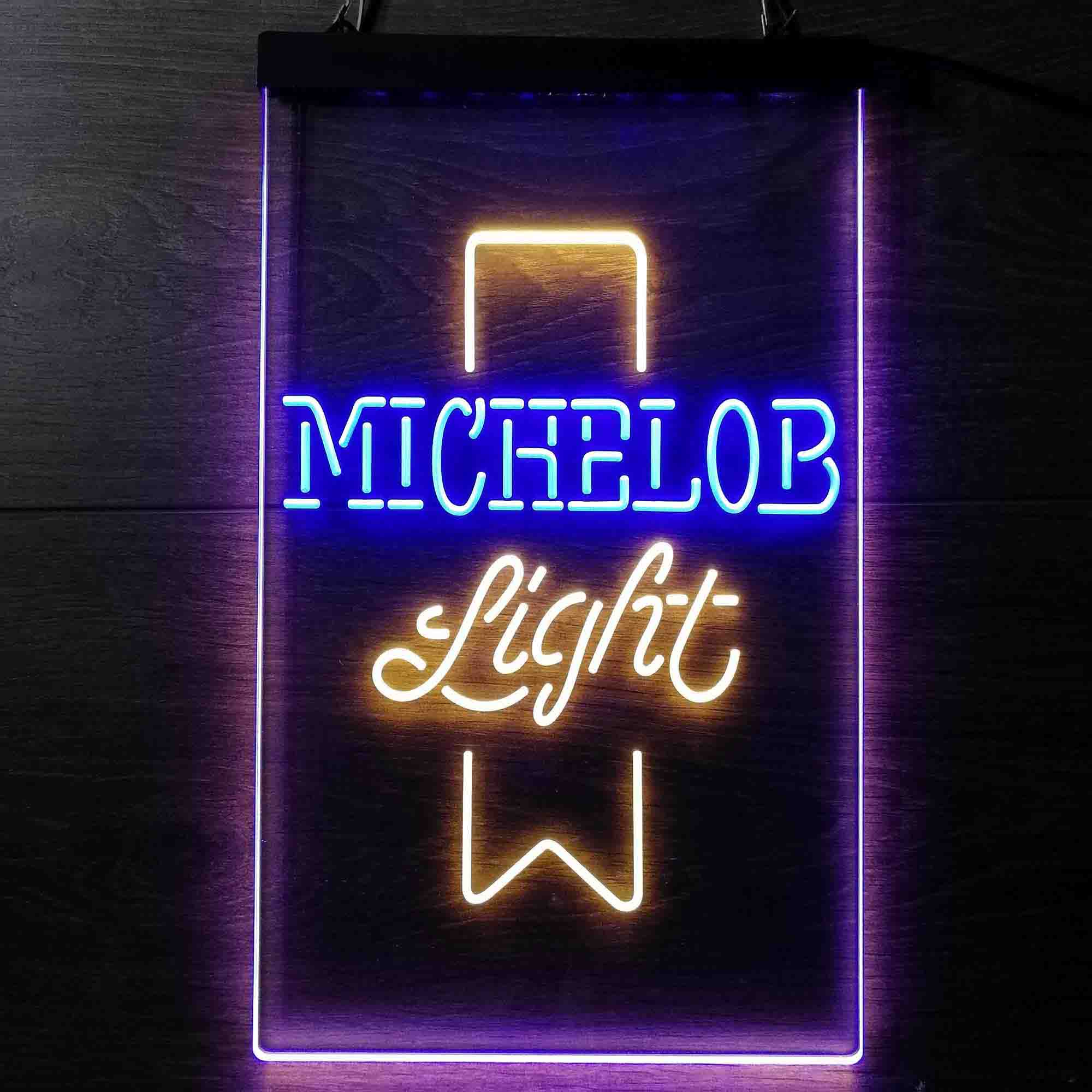 Michelob Light Red Ribbon Neon-Like LED Sign