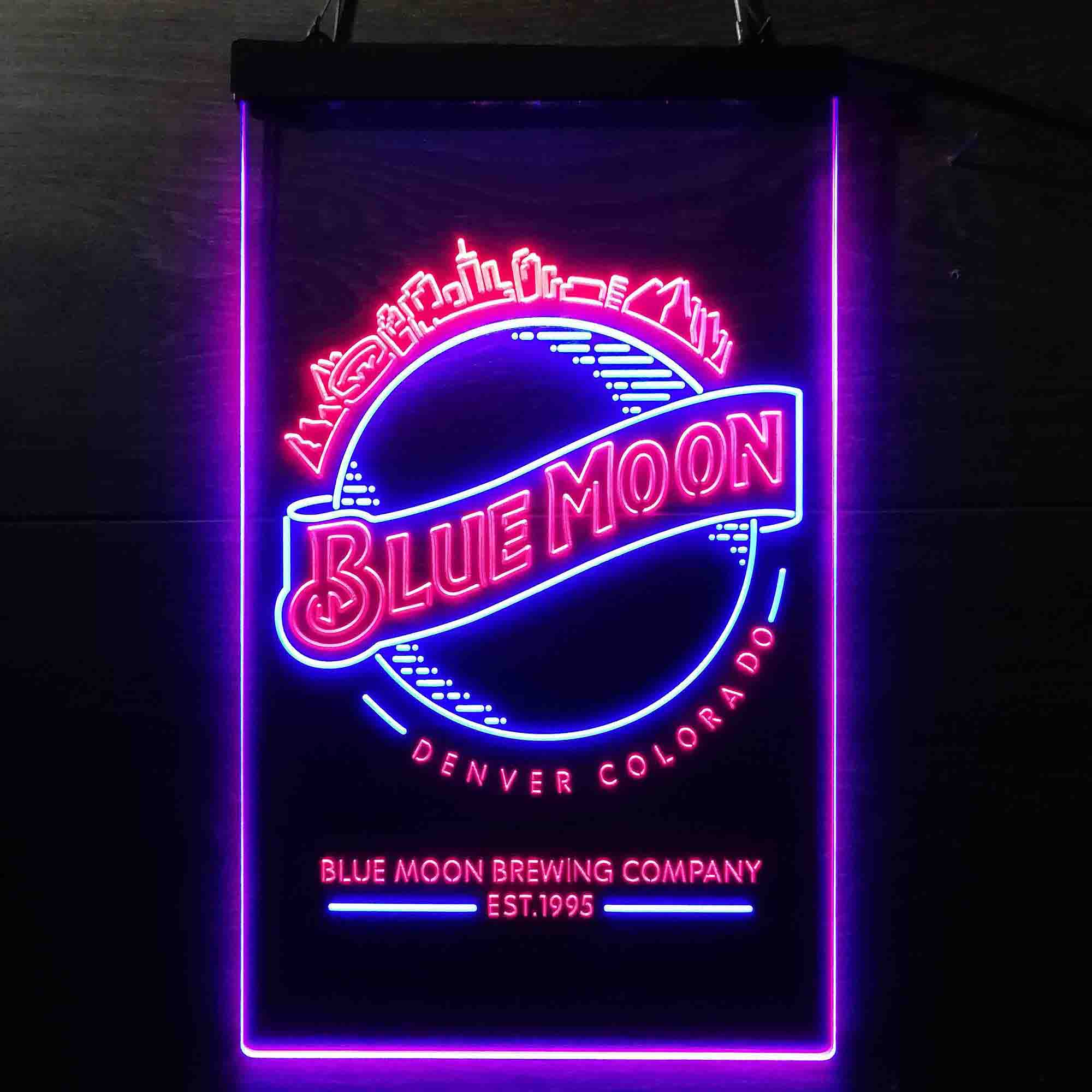 Desperate Enterprises Blue Moon Skyline Neon-Like LED Sign
