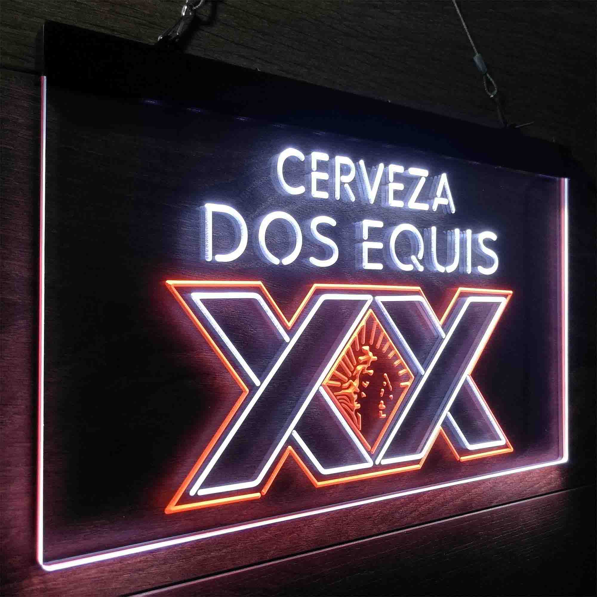 Dos Equis Bright Red XX Mexican Neon-Like LED Sign