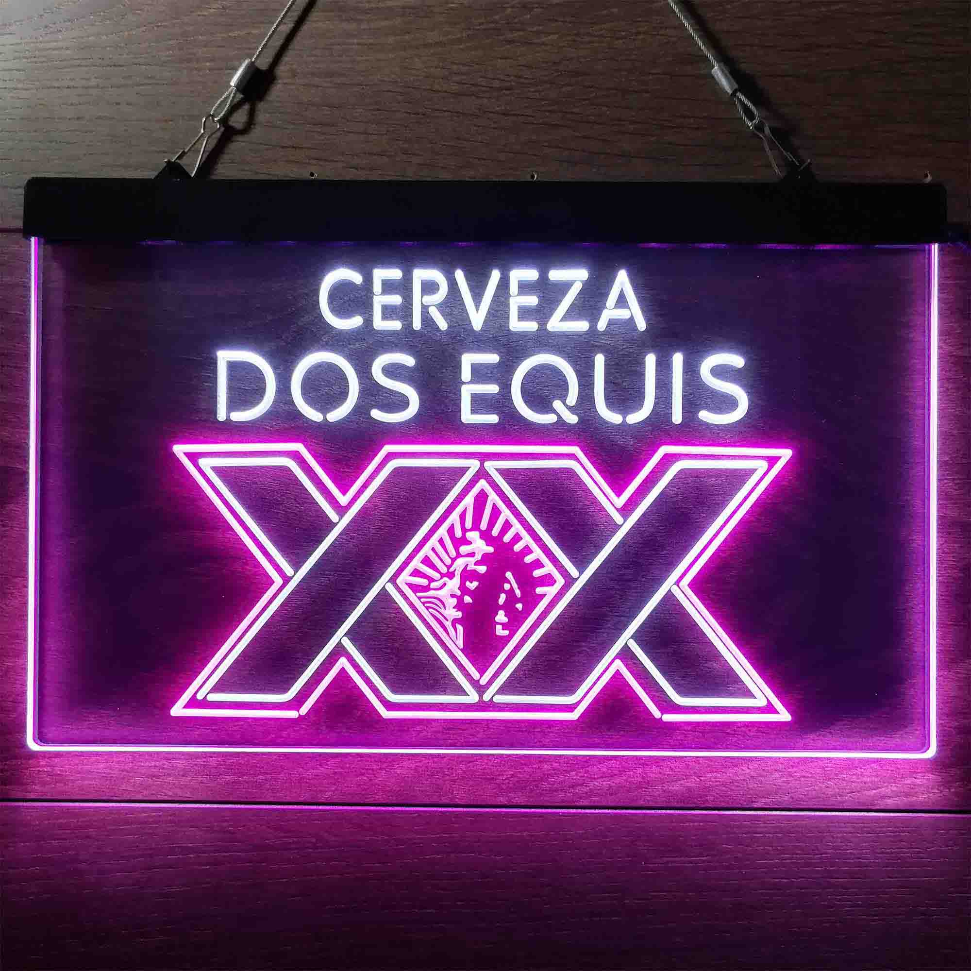 Dos Equis Bright Red XX Mexican Neon-Like LED Sign