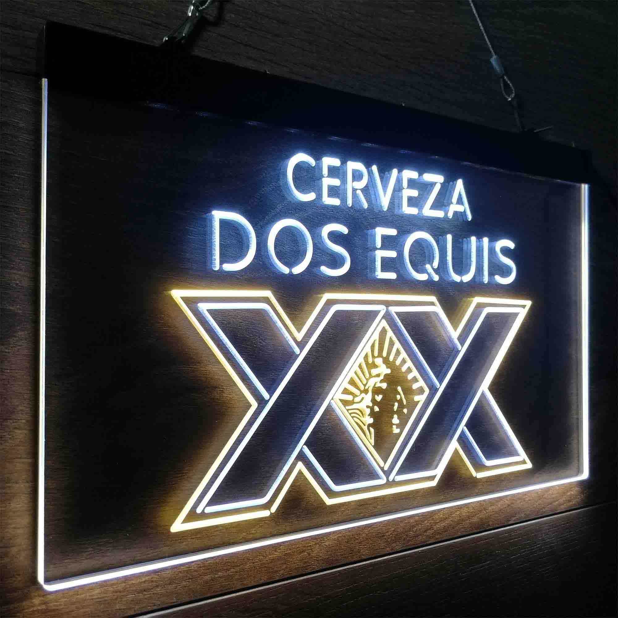 Dos Equis Bright Red XX Mexican Neon-Like LED Sign