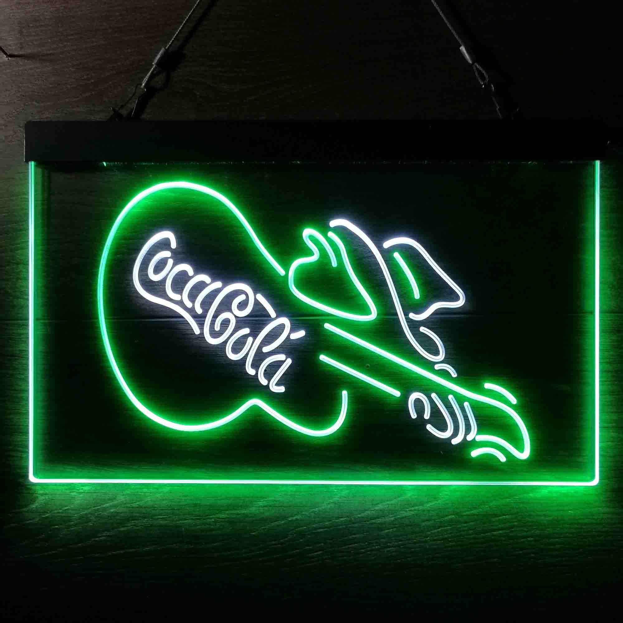 Cola Guitar Bar Neon-Like LED Sign