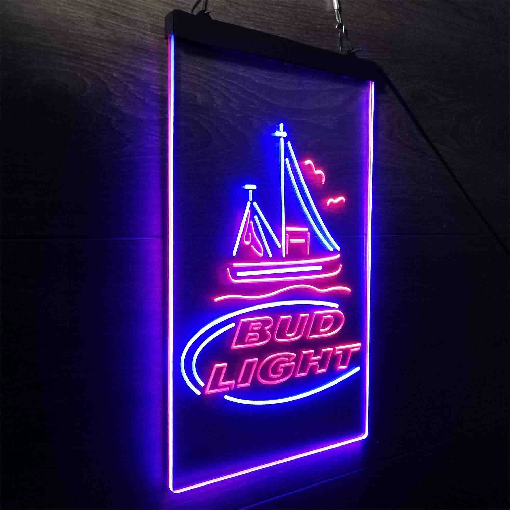 Bud Light Sail Boat Neon-Like LED Sign - ProLedSign