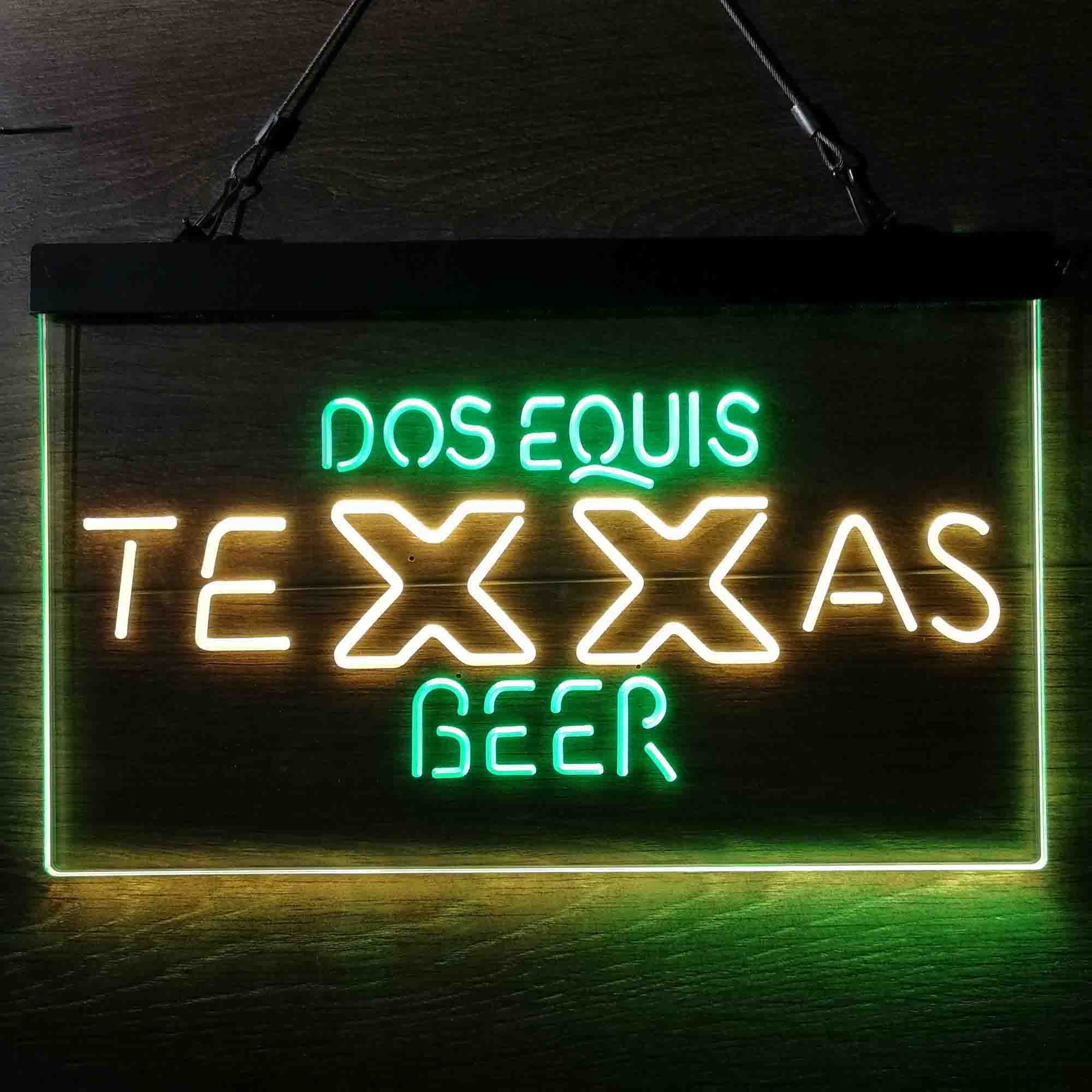 Texas Dos Equis Beer Neon-Like LED Sign