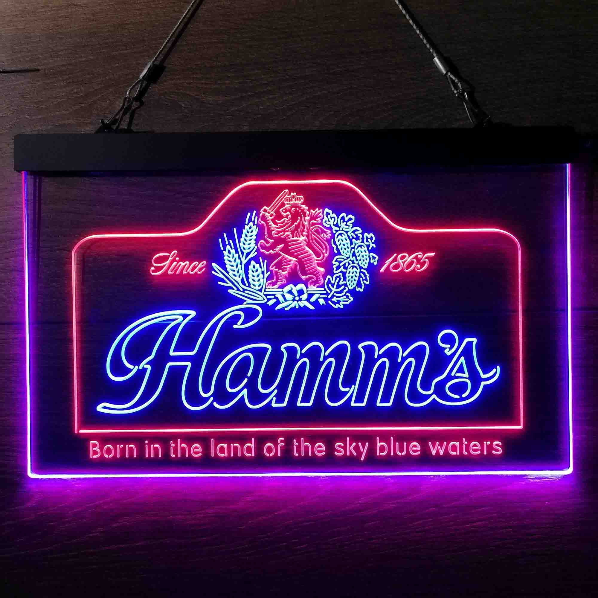 Hamm's Beer Bar Pub Neon LED Sign