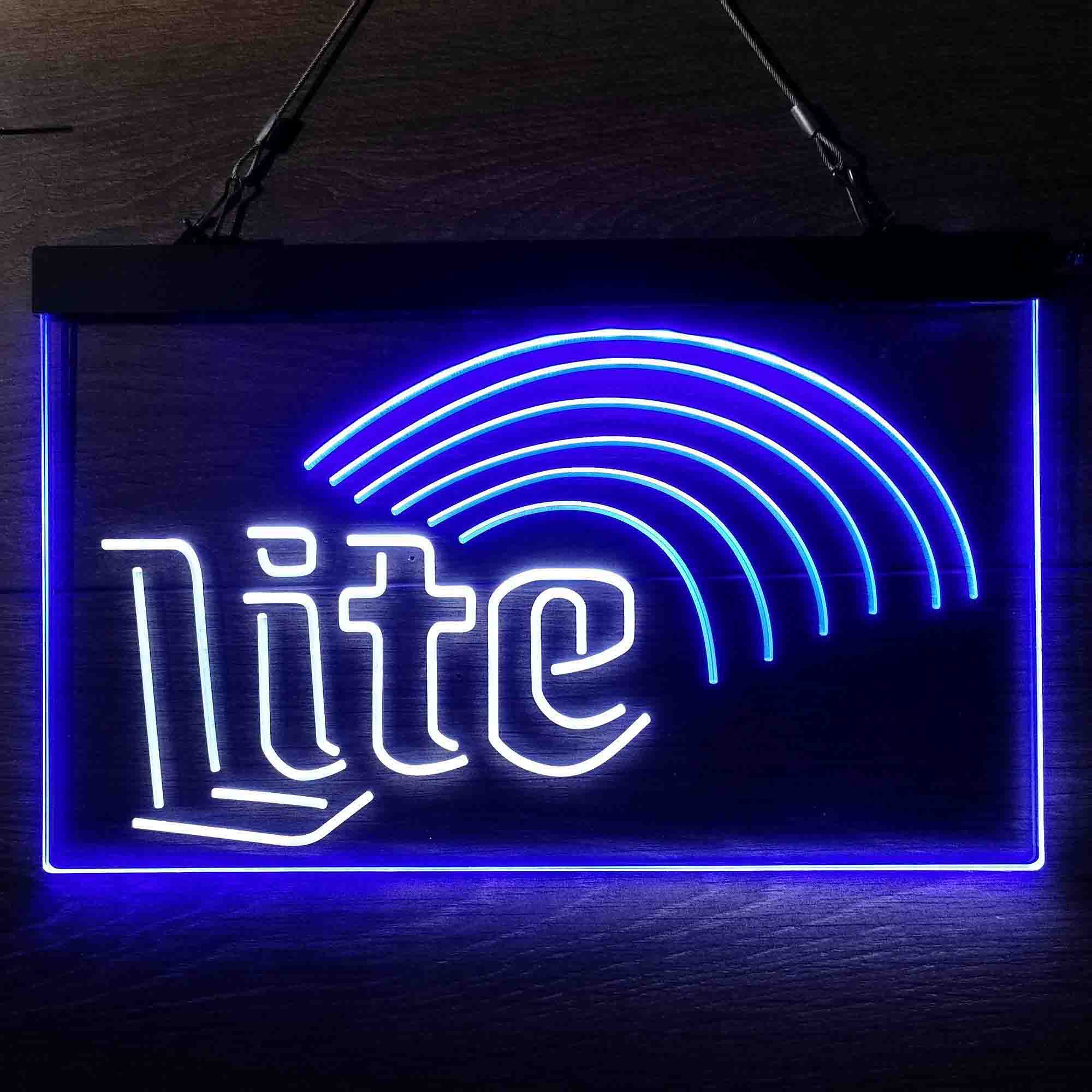 Miller Lite Rainbow Neon-Like LED Sign