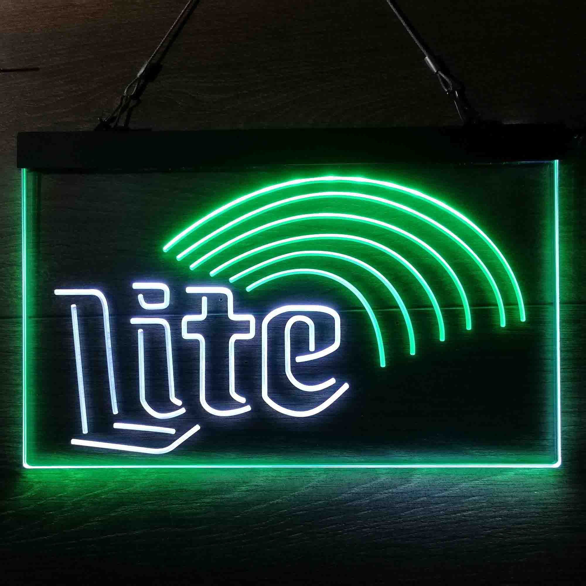 Miller Lite Rainbow Neon-Like LED Sign