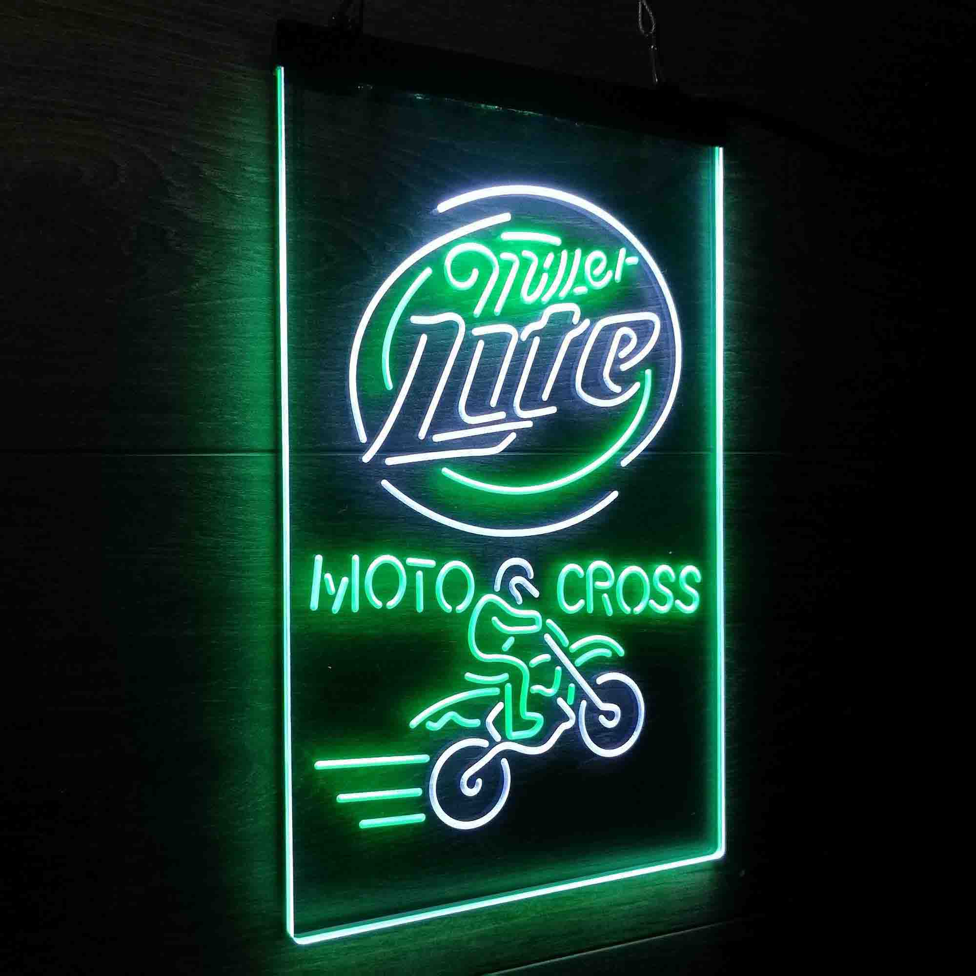 Miller Lite Motocross Neon LED Sign