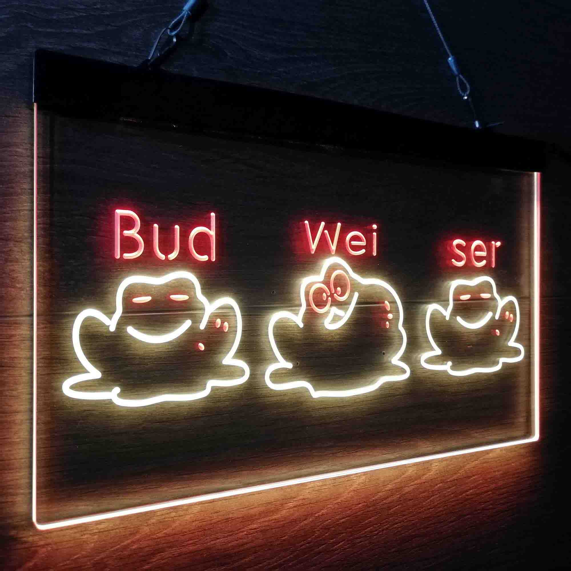 Budweiser Frogs Singing Neon-Like LED Sign - ProLedSign