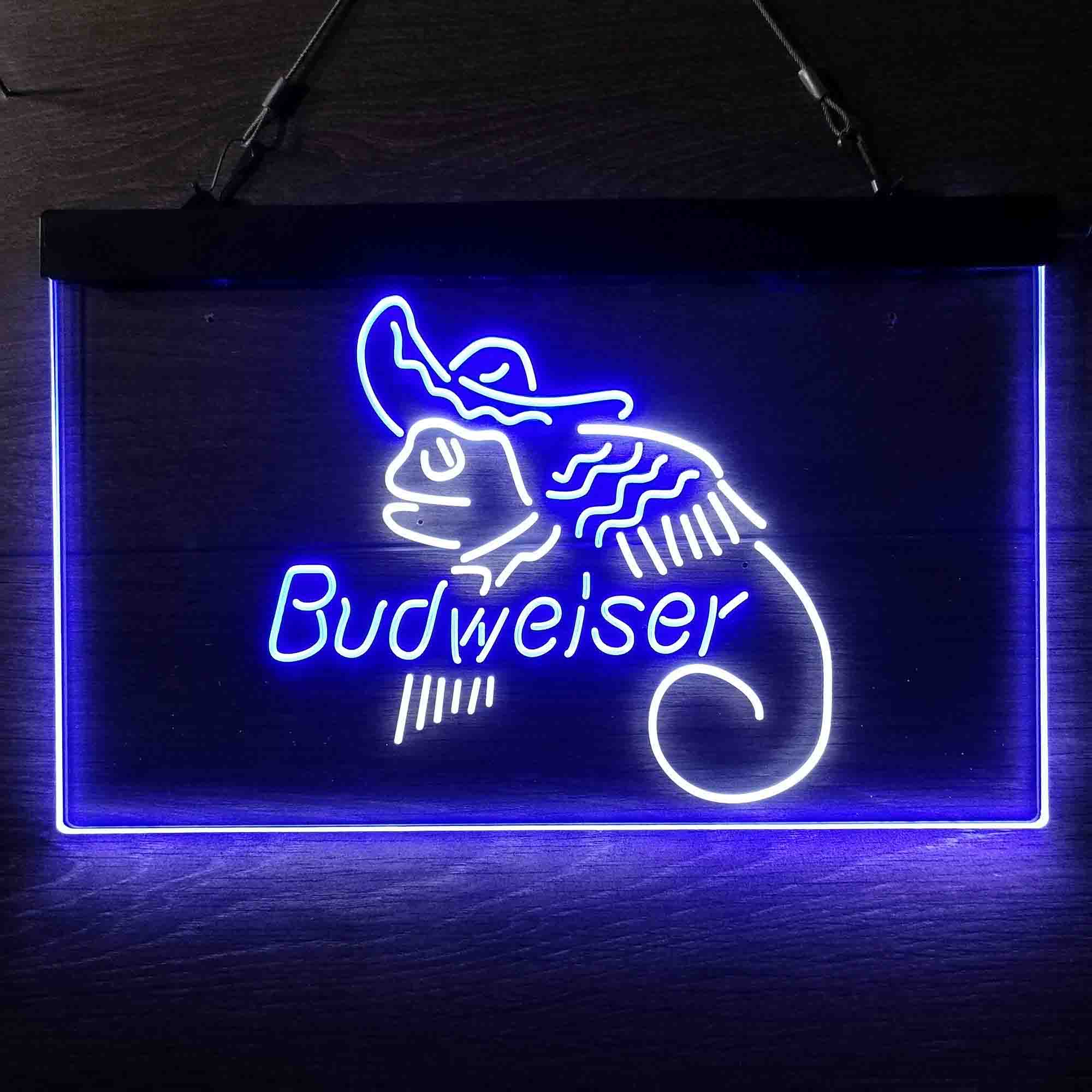 Budweiser Lizard Cowboys Mexico Neon-Like LED Sign