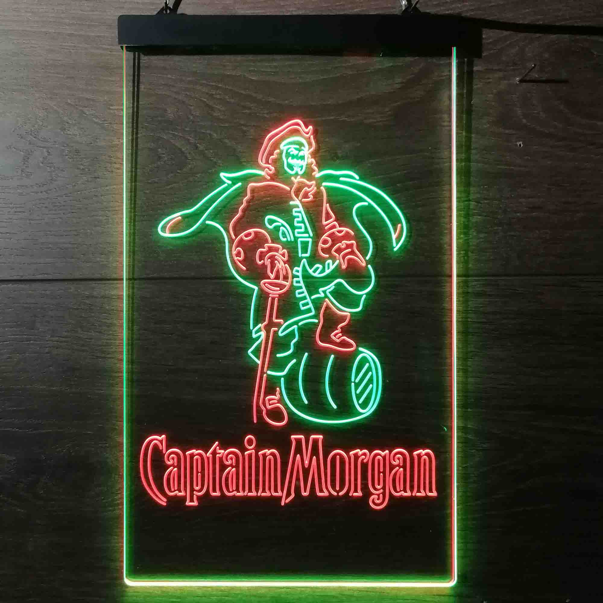 Captain Morgan Rum Live Like the Captain Neon-Like LED Sign
