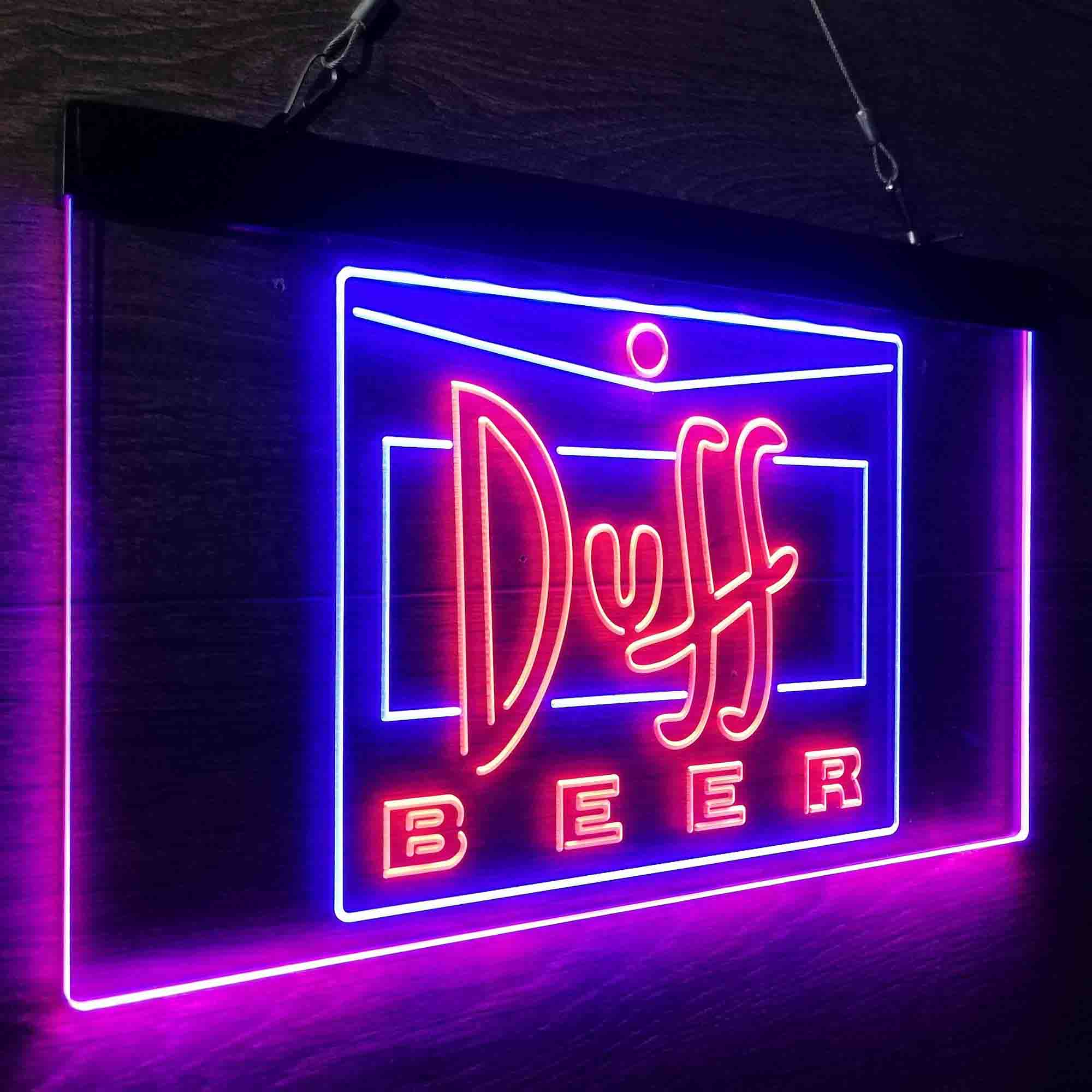 Duff Beer Logo Neon-Like LED Sign