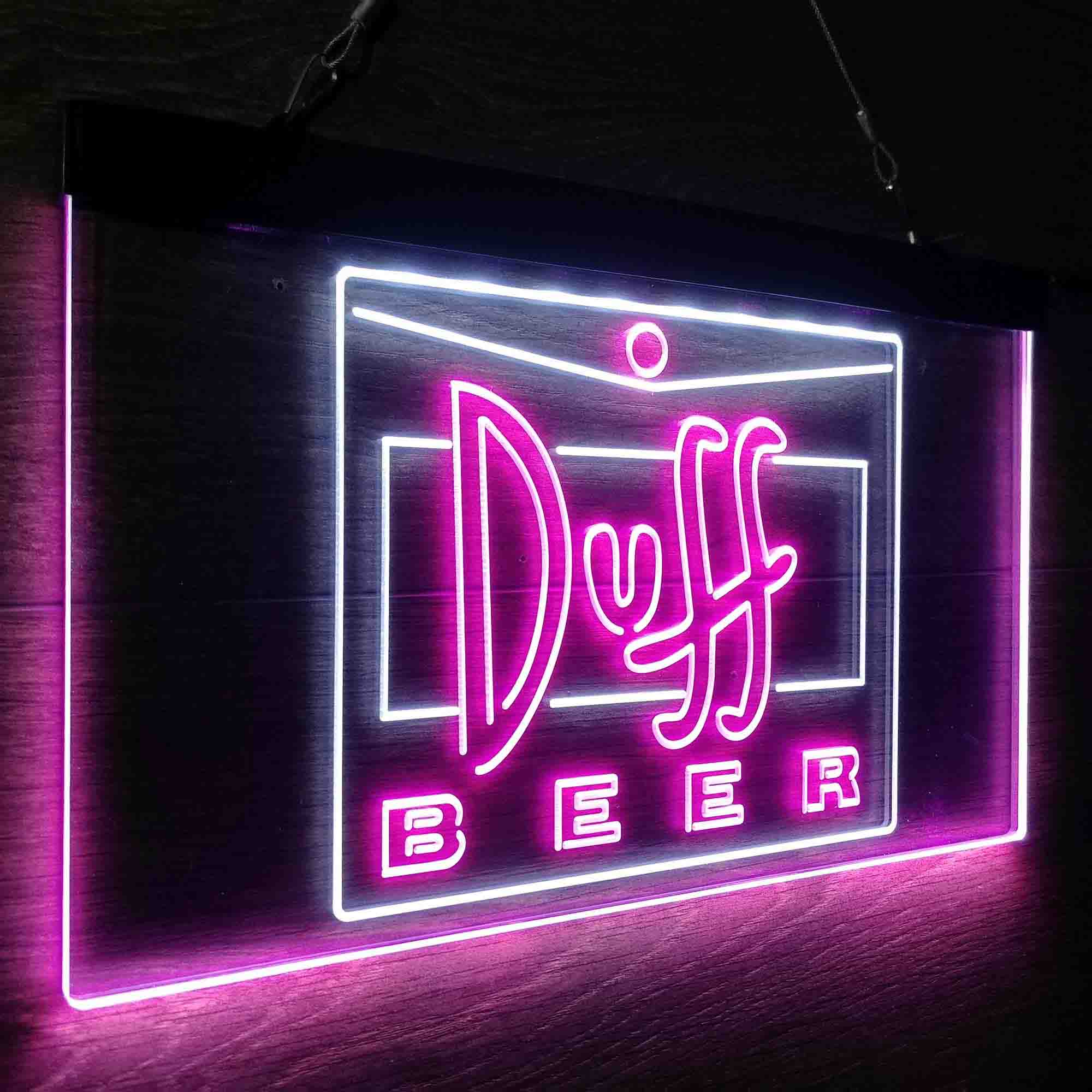 Duff Beer Logo Neon-Like LED Sign