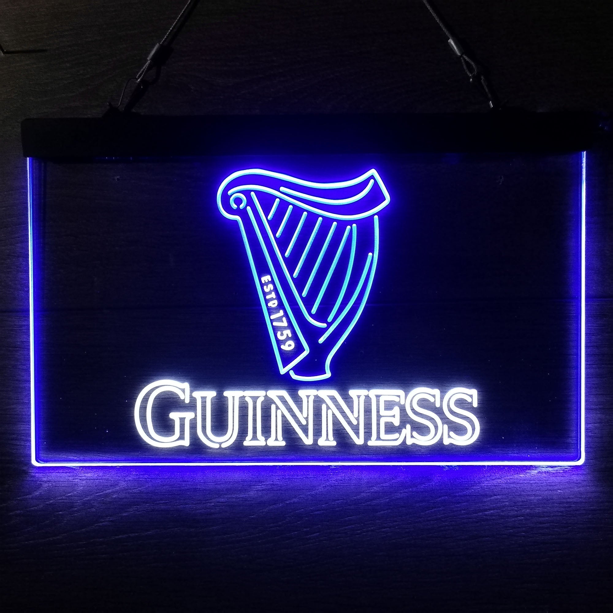 Guinness Beer Logo Dual Color LED Neon Sign ProLedSign