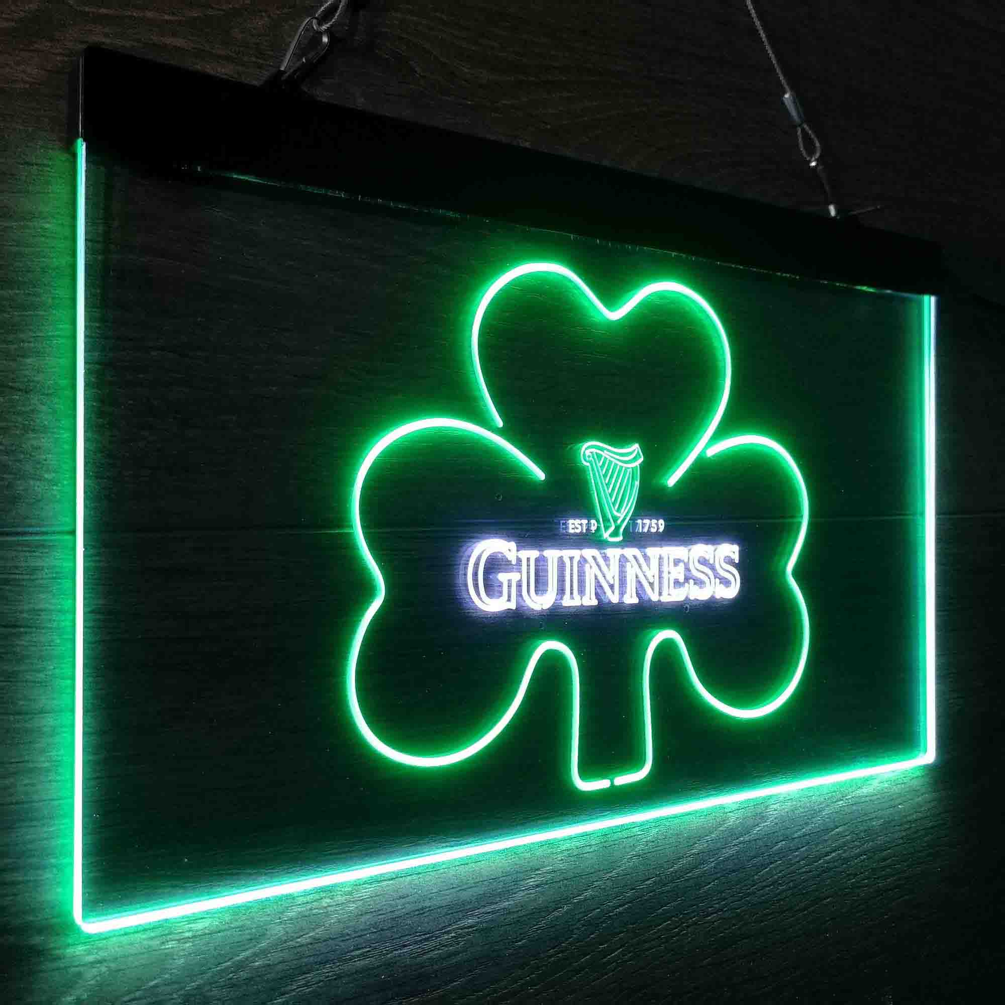 Guinness Shamrock Ale Neon-Like LED Sign
