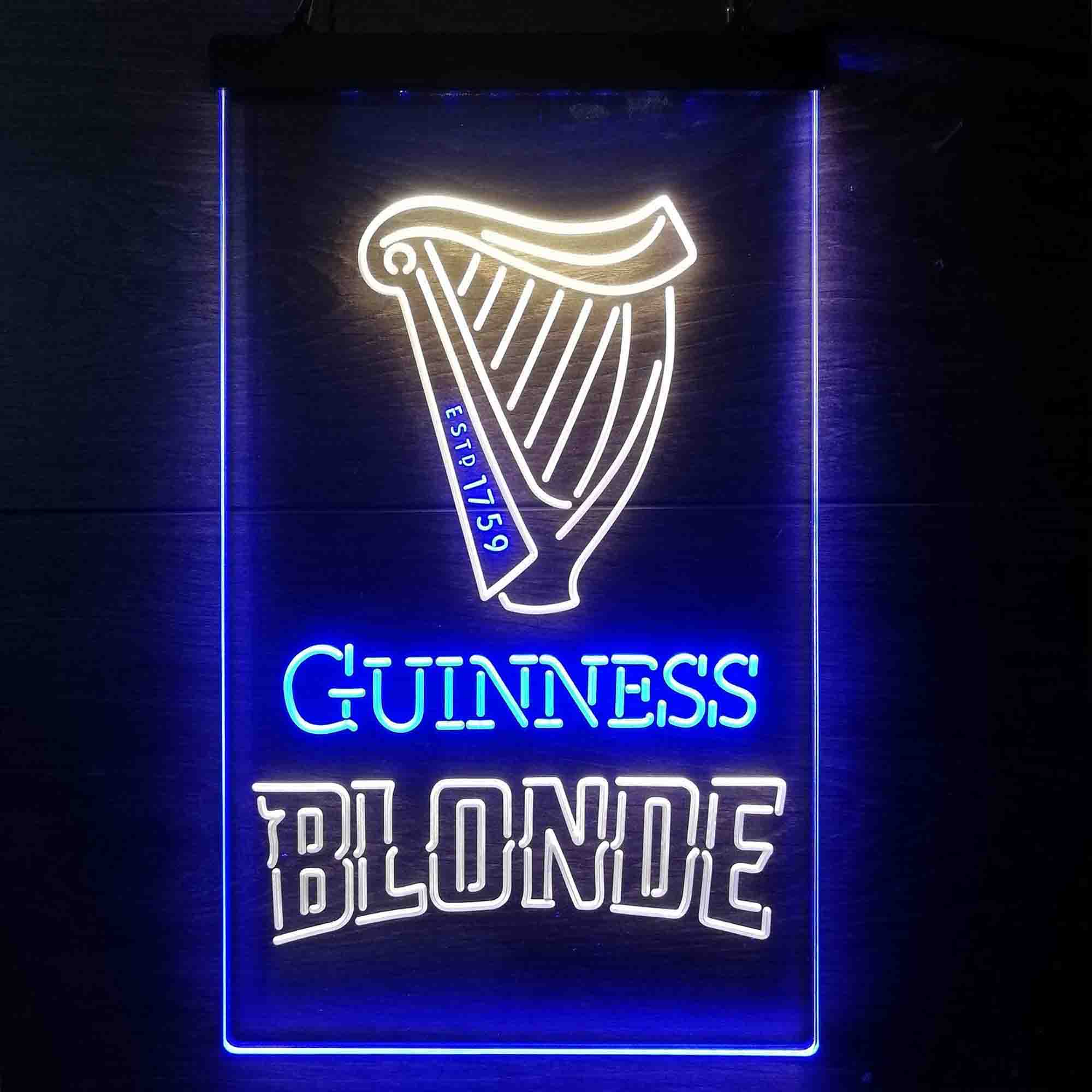 Guinness Blonde Golden Beer Neon-Like LED Sign