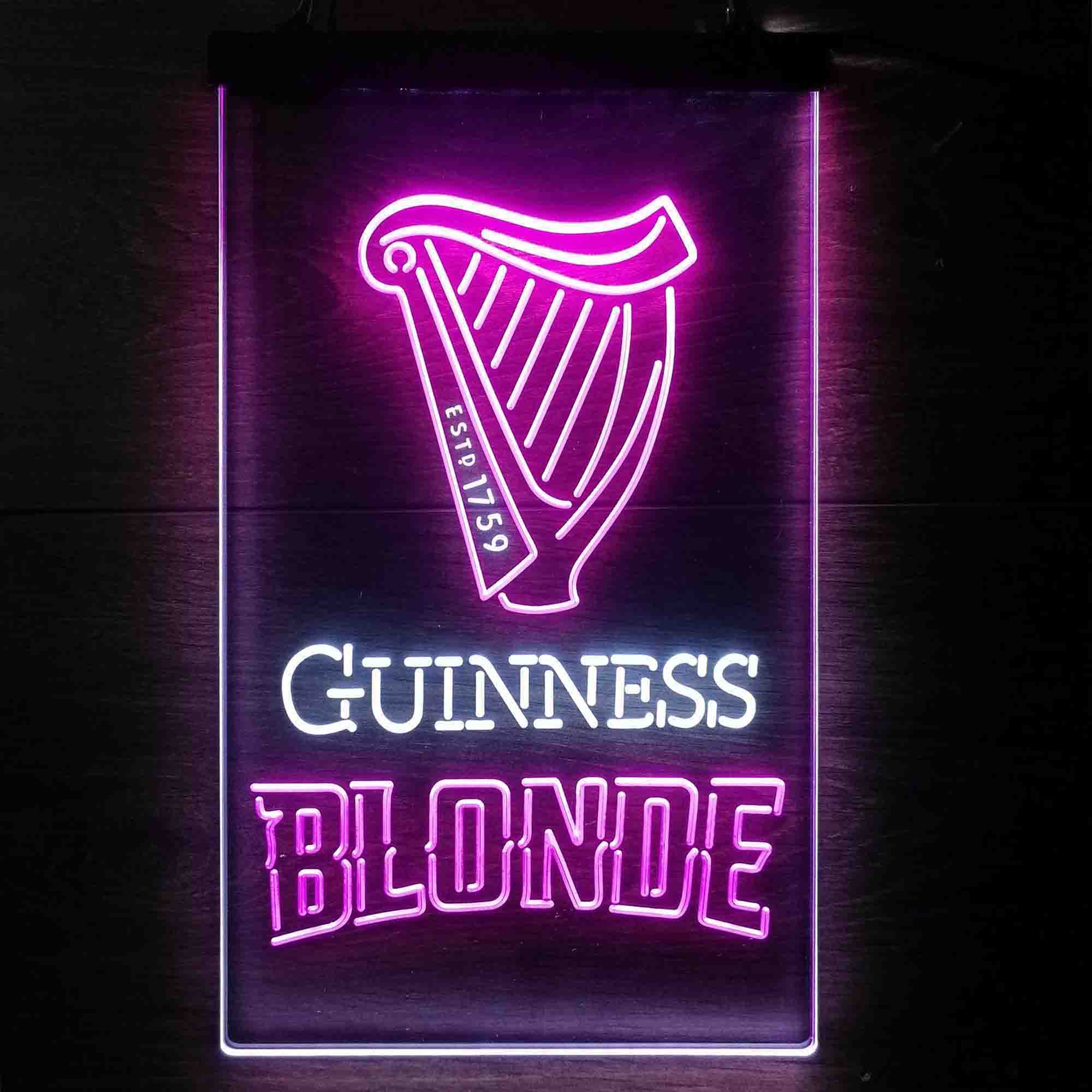 Guinness Blonde Golden Beer Neon-Like LED Sign