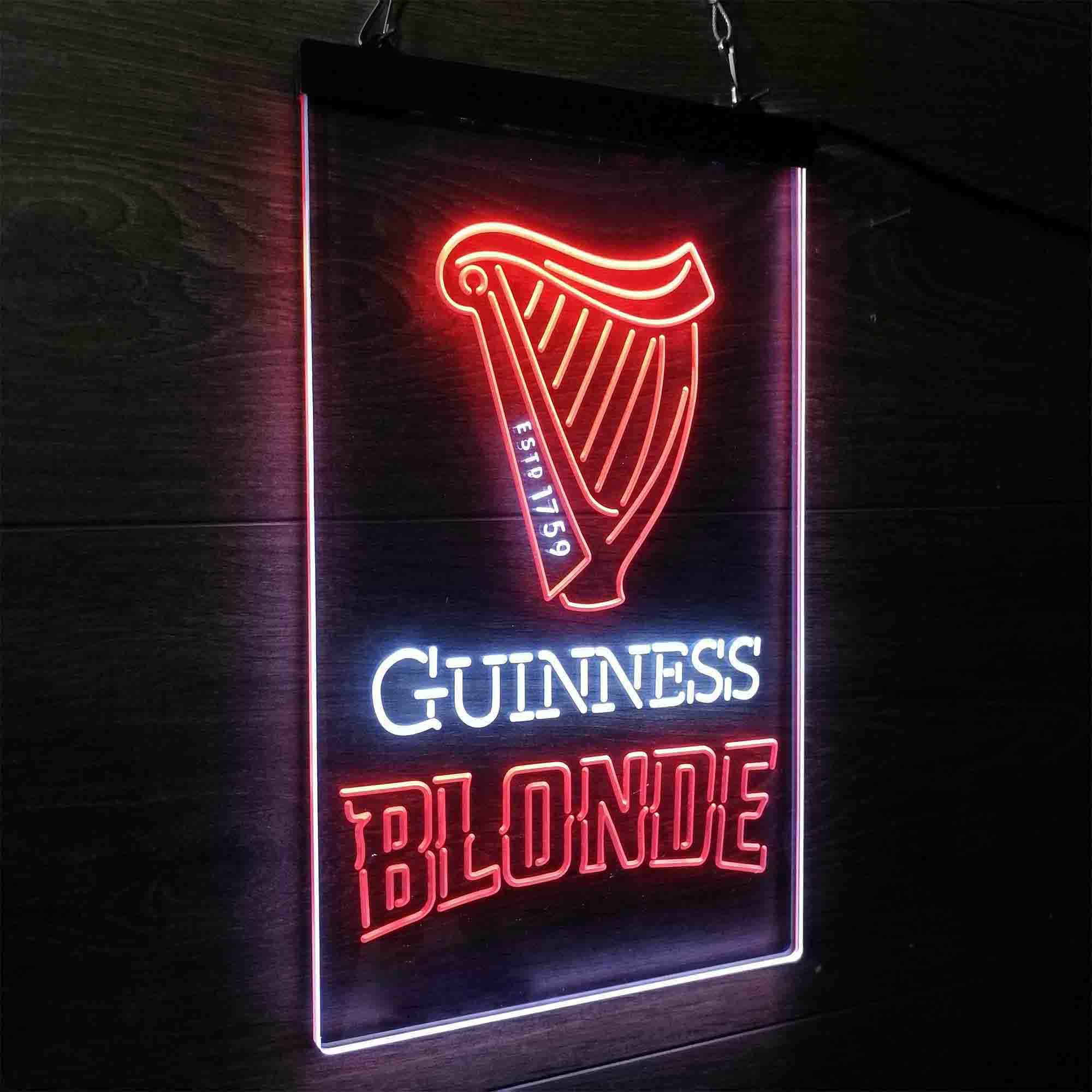 Guinness Blonde Golden Beer Neon-Like LED Sign