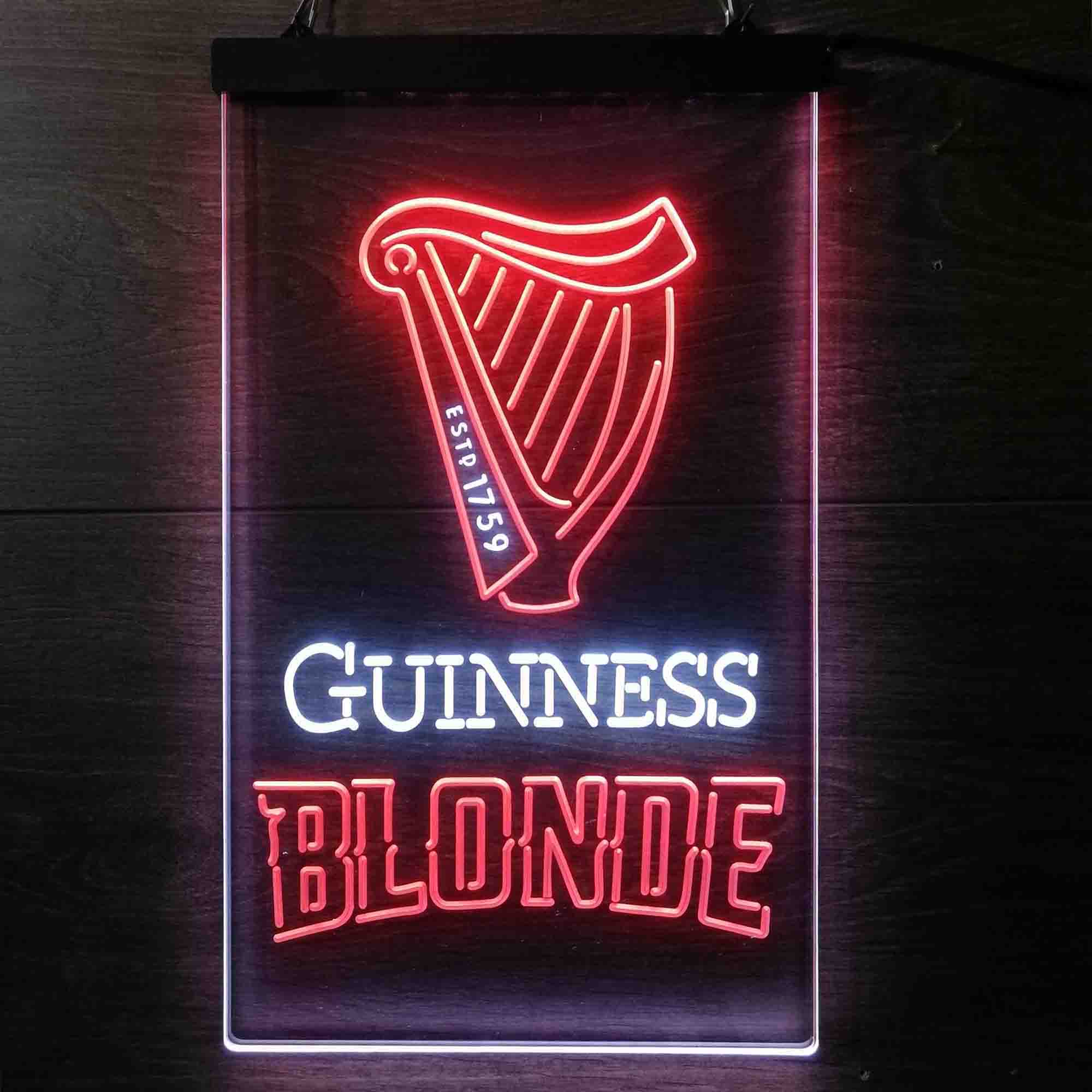 Guinness Blonde Golden Beer Neon-Like LED Sign