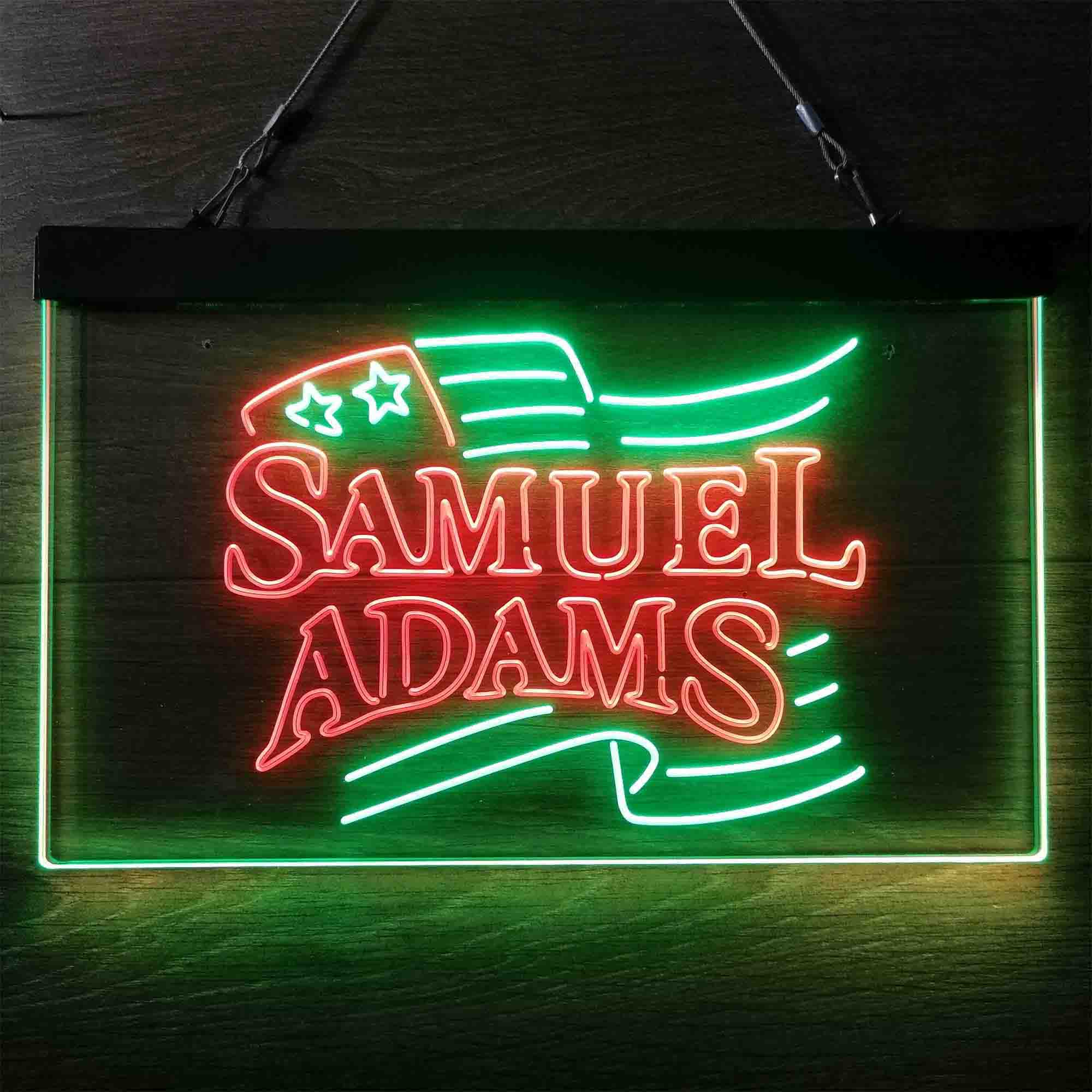 Samuels Adams Beer Bar Man Cave Led Neon Light Decoration Gifts Neon-Like LED Sign