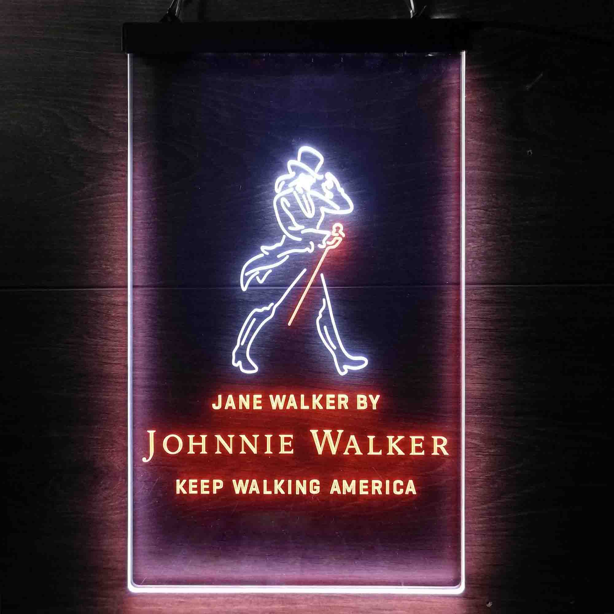 Jane Walker by Jonnie Walker Keep Walking America Neon-Like LED Sign