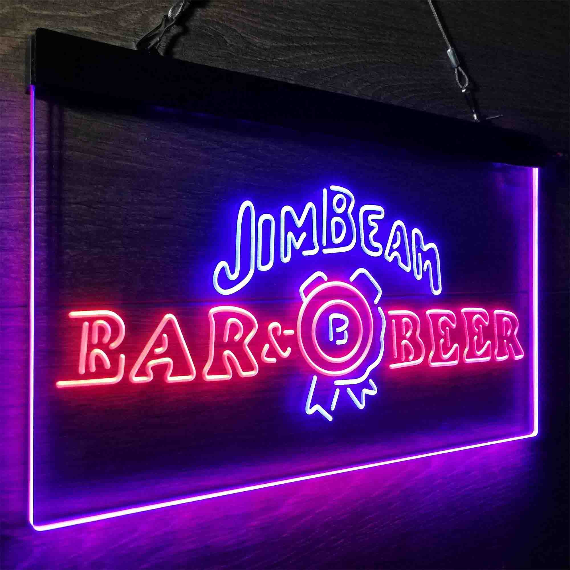 Jim Beam Bar Beer Neon-Like LED Sign