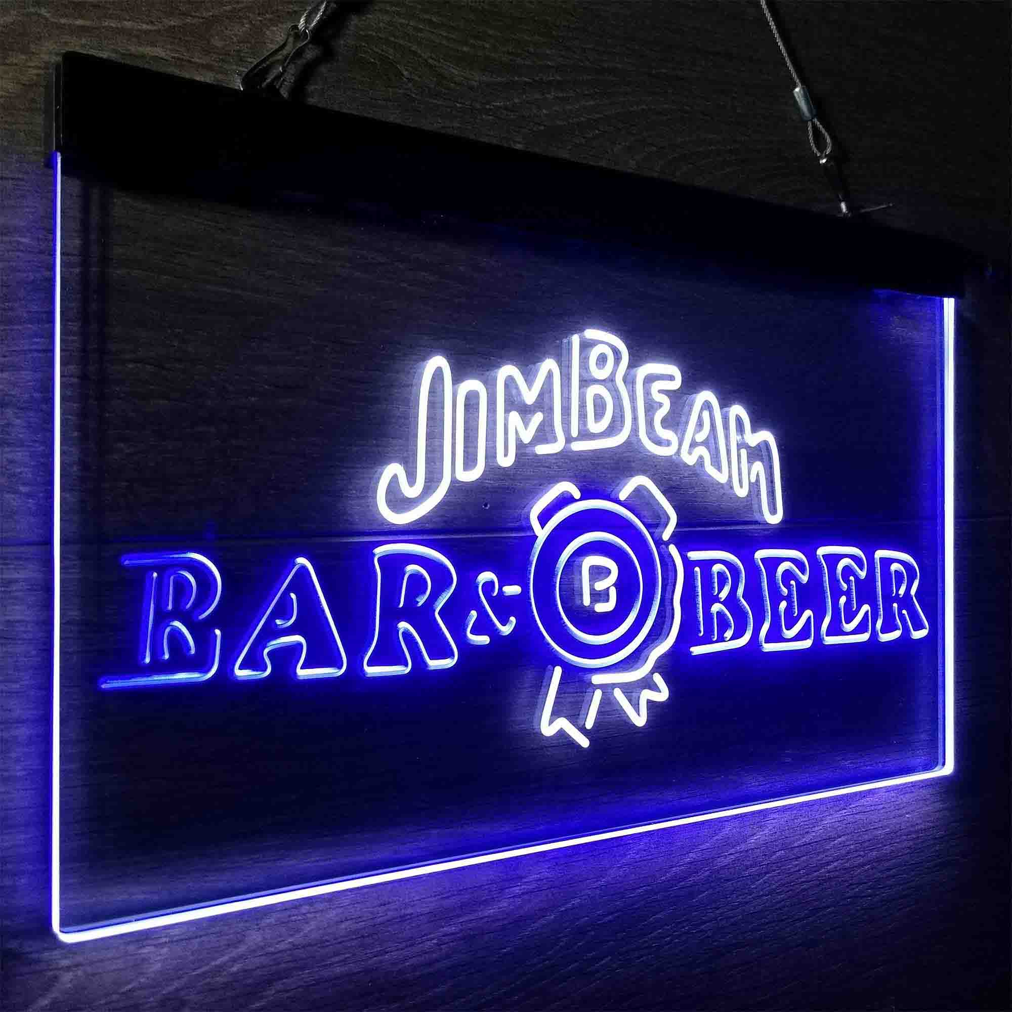 Jim Beam Bar Beer Neon-Like LED Sign