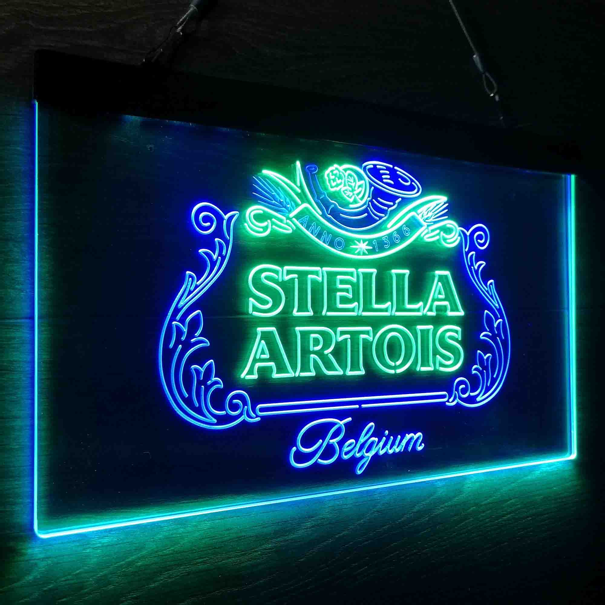 Stella Artois Belgium Neon-Like LED Sign, Beer Lodge Gift