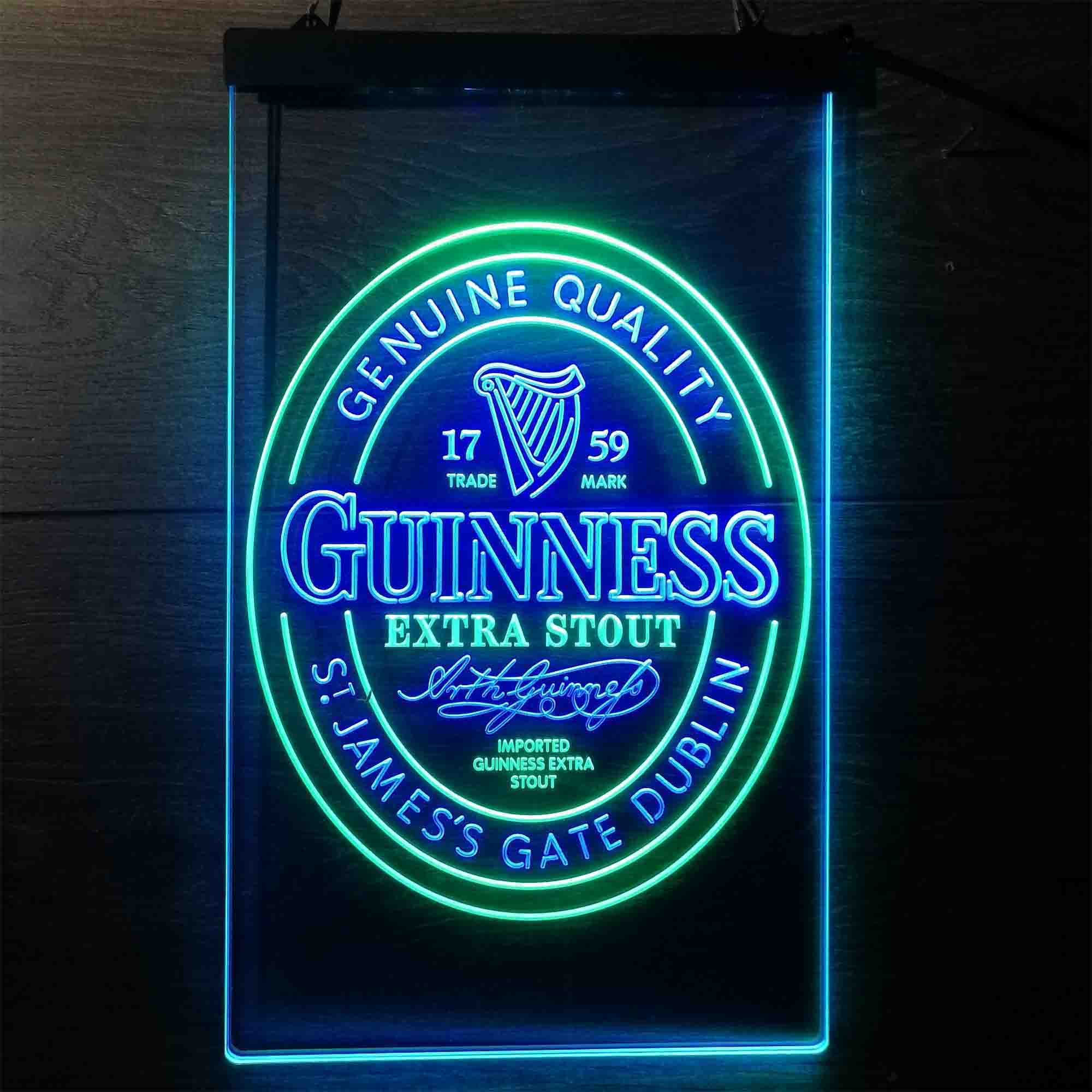 Guinness St. James Gate Dublin Bar Neon LED Sign