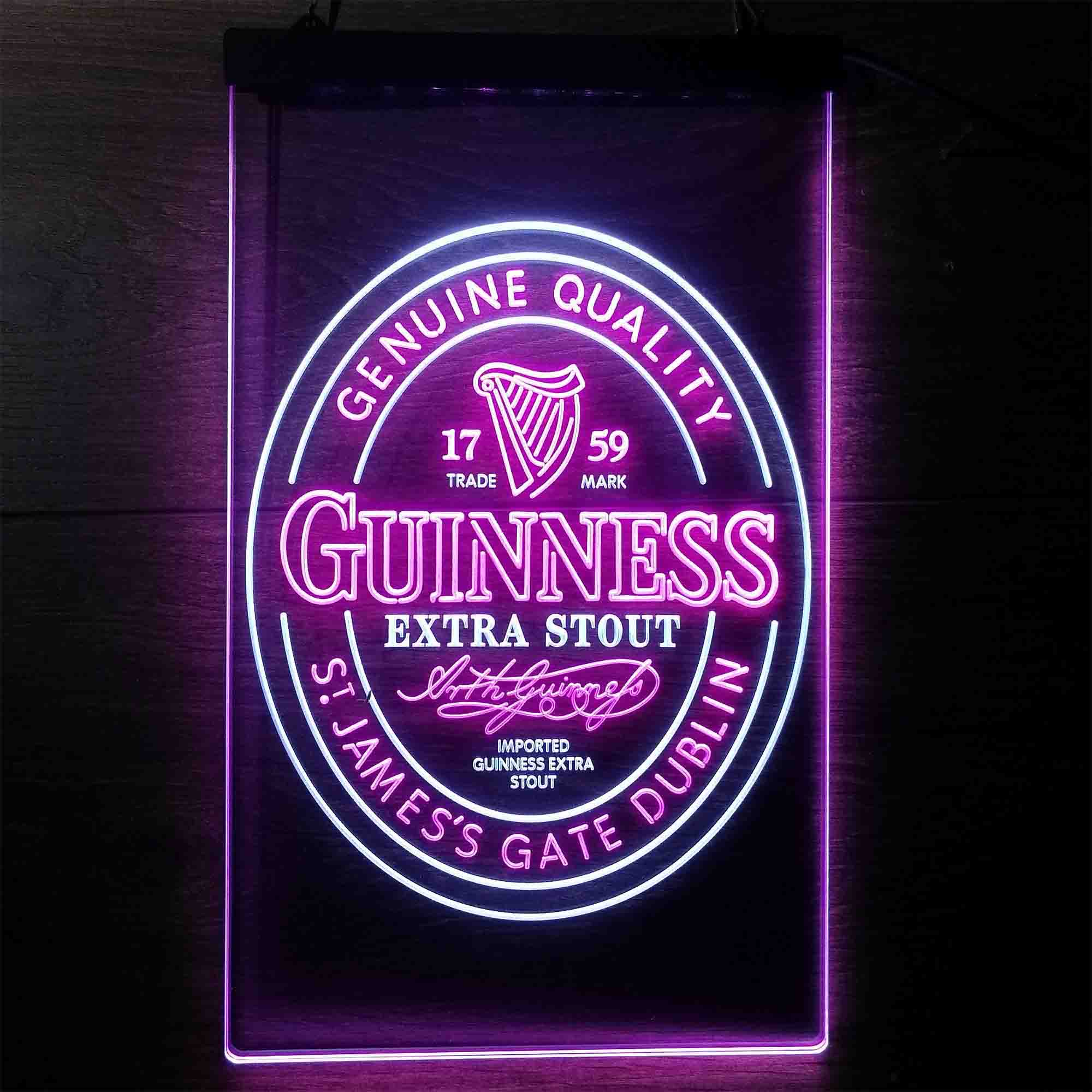Guinness Stout Extra 1759 Neon-Like LED Sign