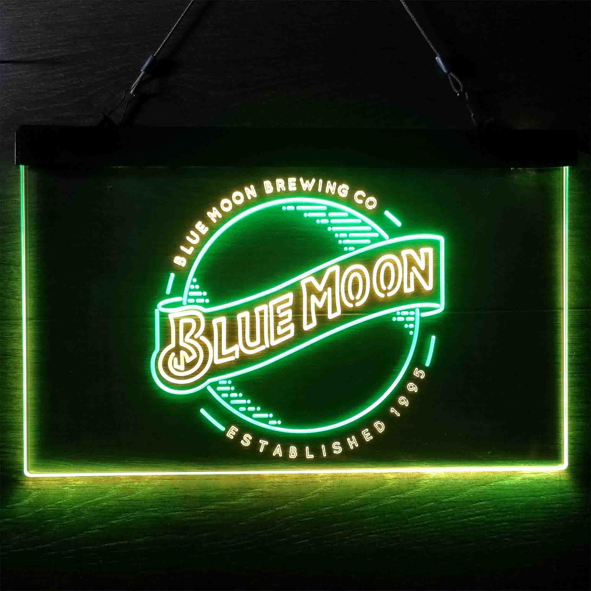 Blue Moon Brewing Company Est 1995 Neon-Like LED Sign - ProLedSign