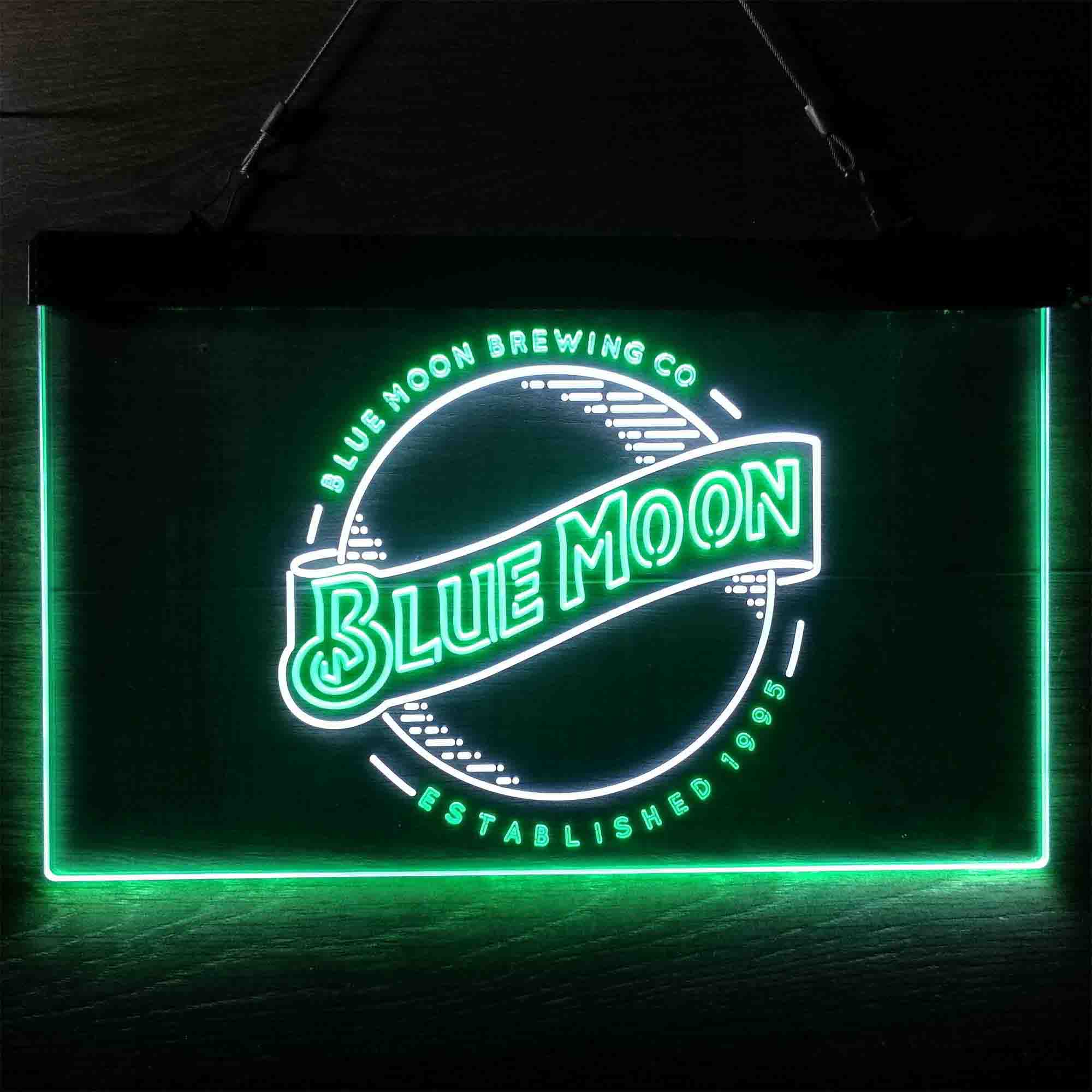 Blue Moon Brewing Company Est 1995 Neon-Like LED Sign - ProLedSign