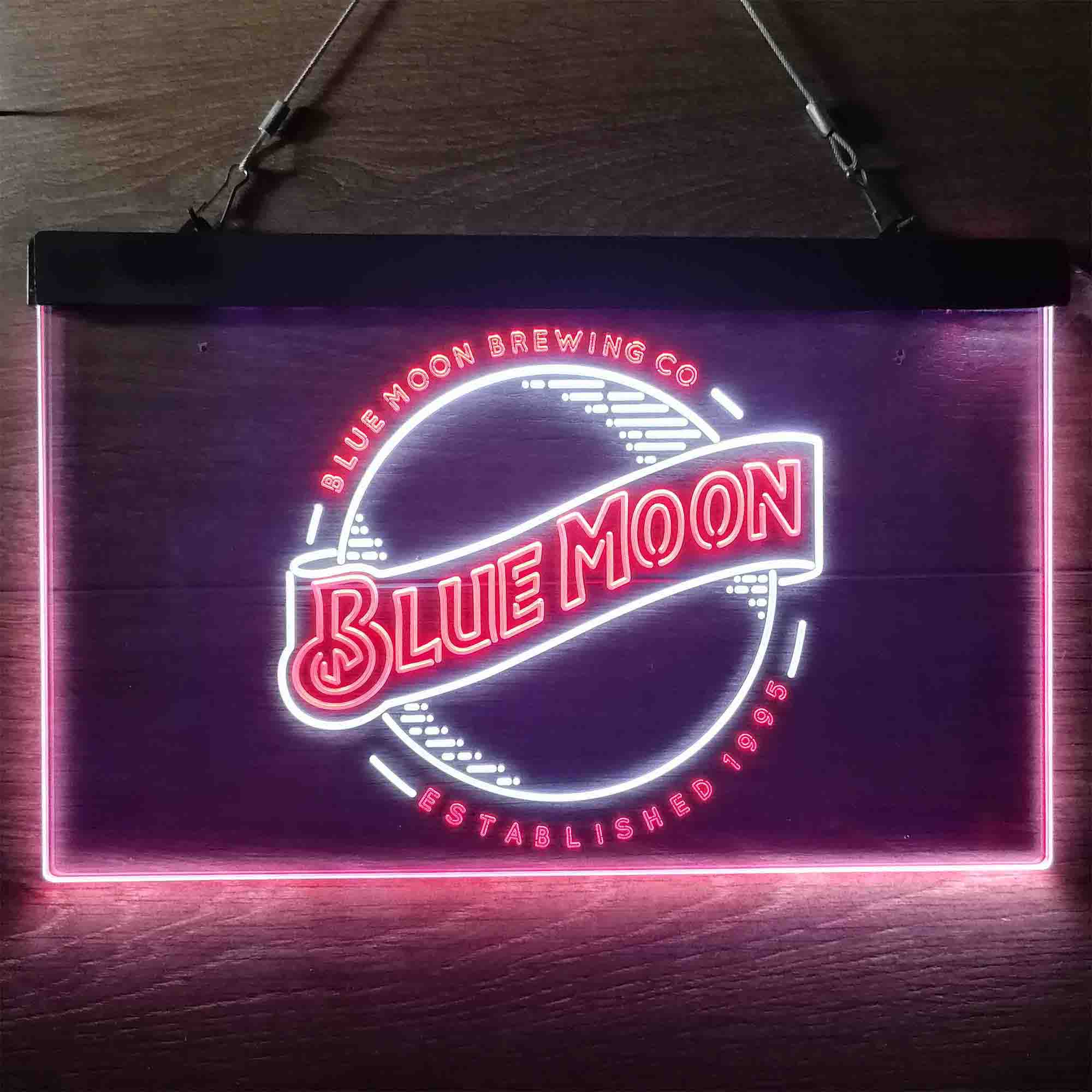 Blue Moon Brewing Company Est 1995 Neon-Like LED Sign