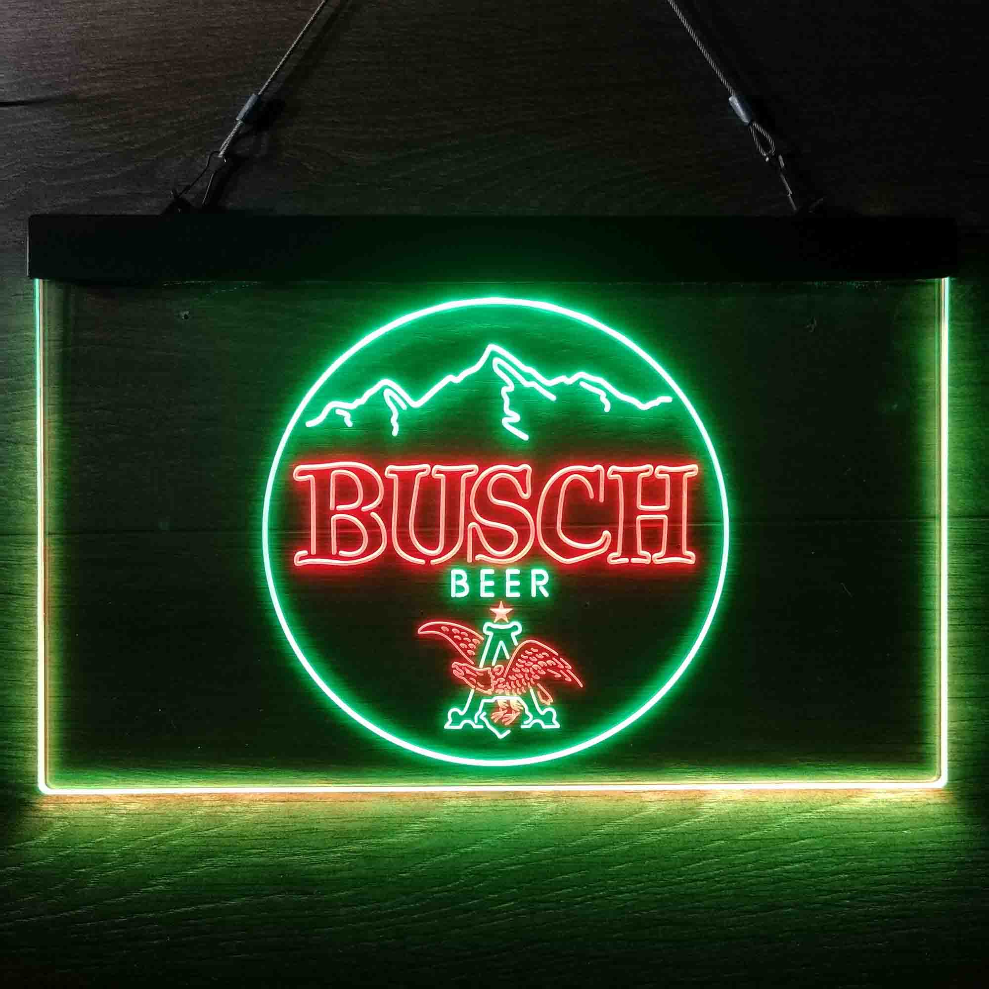 Busch Eagle Mountain Beer Neon-Like LED Sign