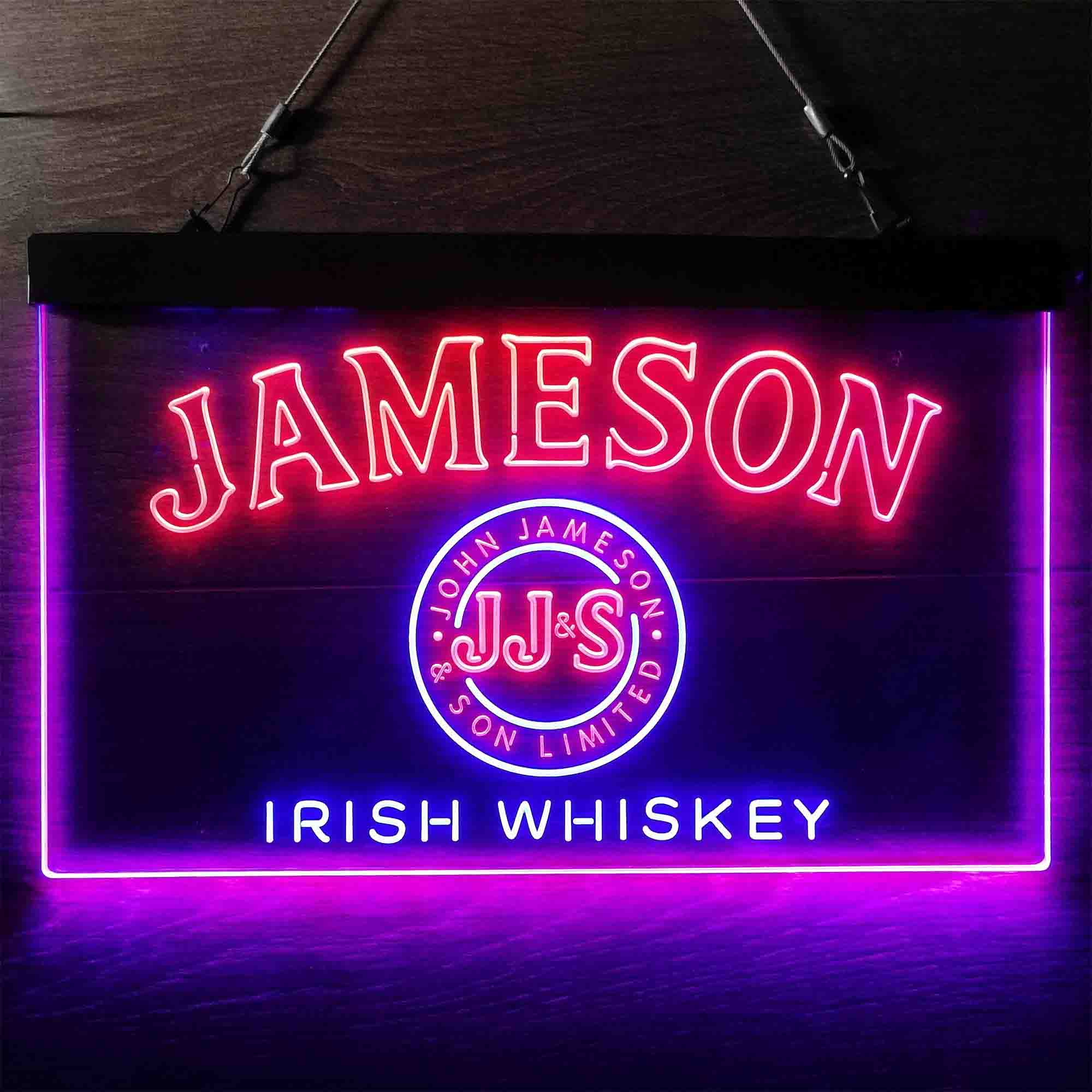 Jameson JJ&S Irish Whiskey Neon-Like LED Sign