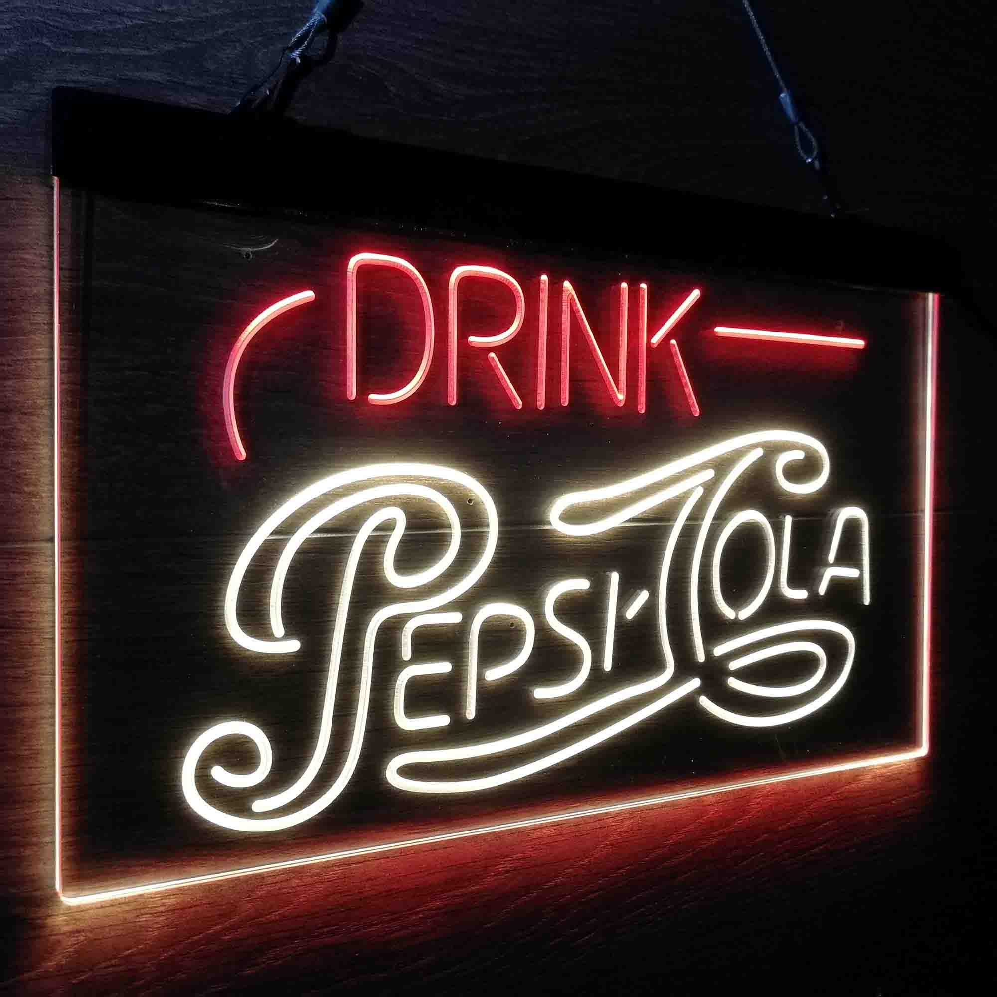 Drink Pepsi Cola Gift Beer Bar Neon-Like LED Sign