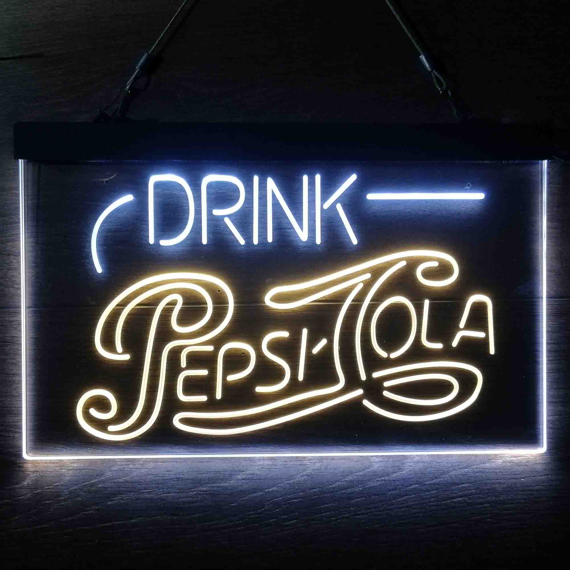Drink Pepsi Cola Gift Beer Bar Neon-Like LED Sign