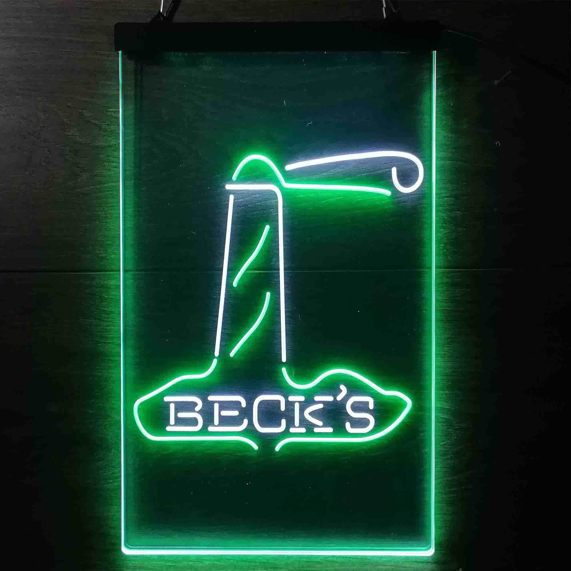 Beck's Lighthouse Island Beer Neon-Like LED Sign