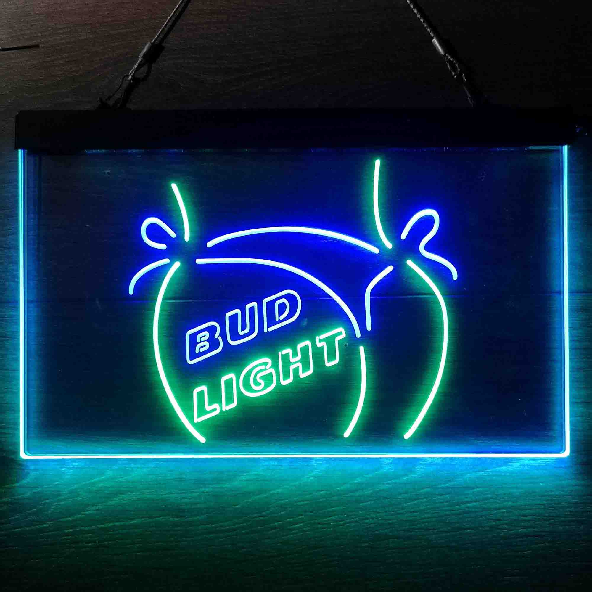 Bikini Bud Light Lady Dual Color LED Neon Sign ProLedSign
