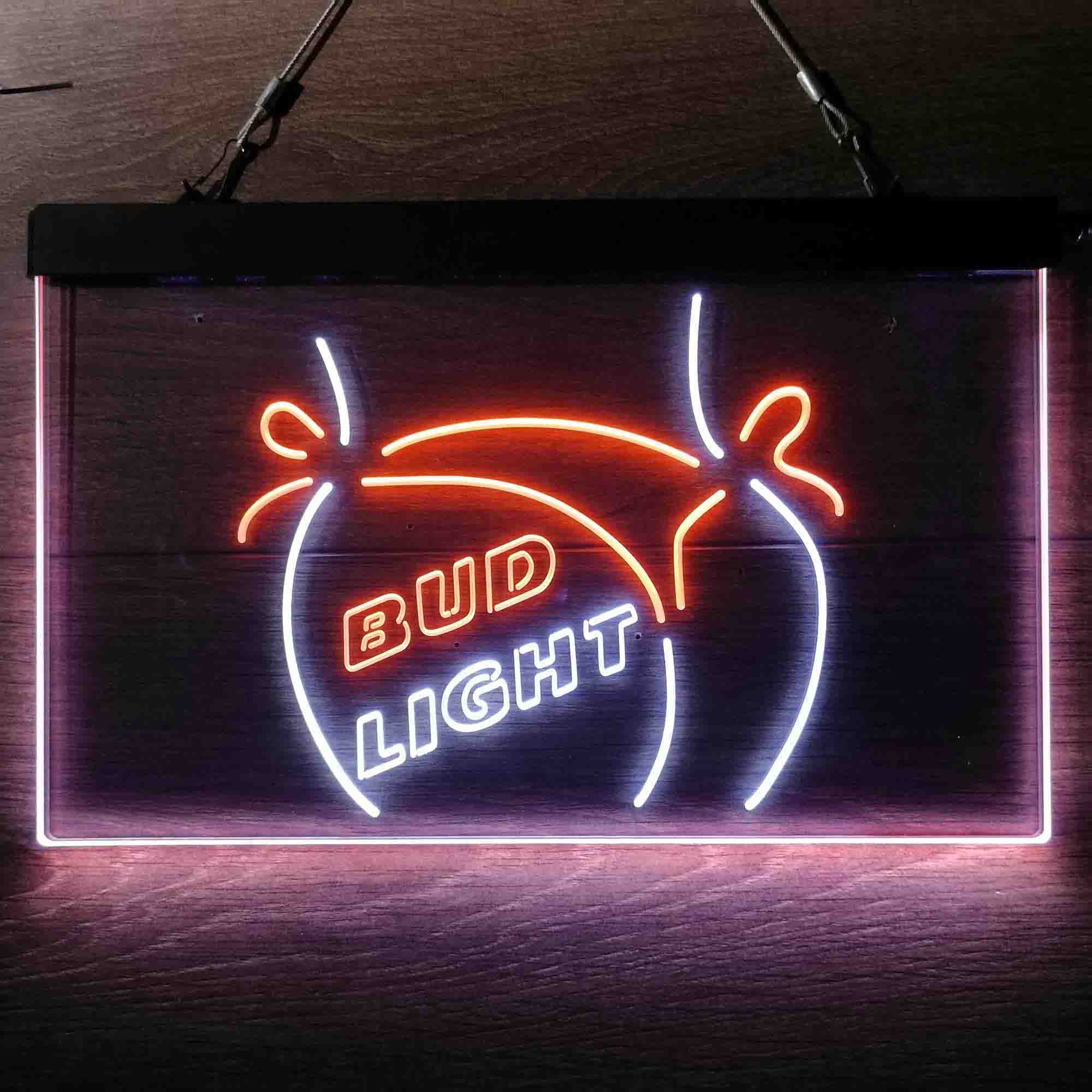 Bikini Bud Light Lady Dual Color LED Neon Sign ProLedSign