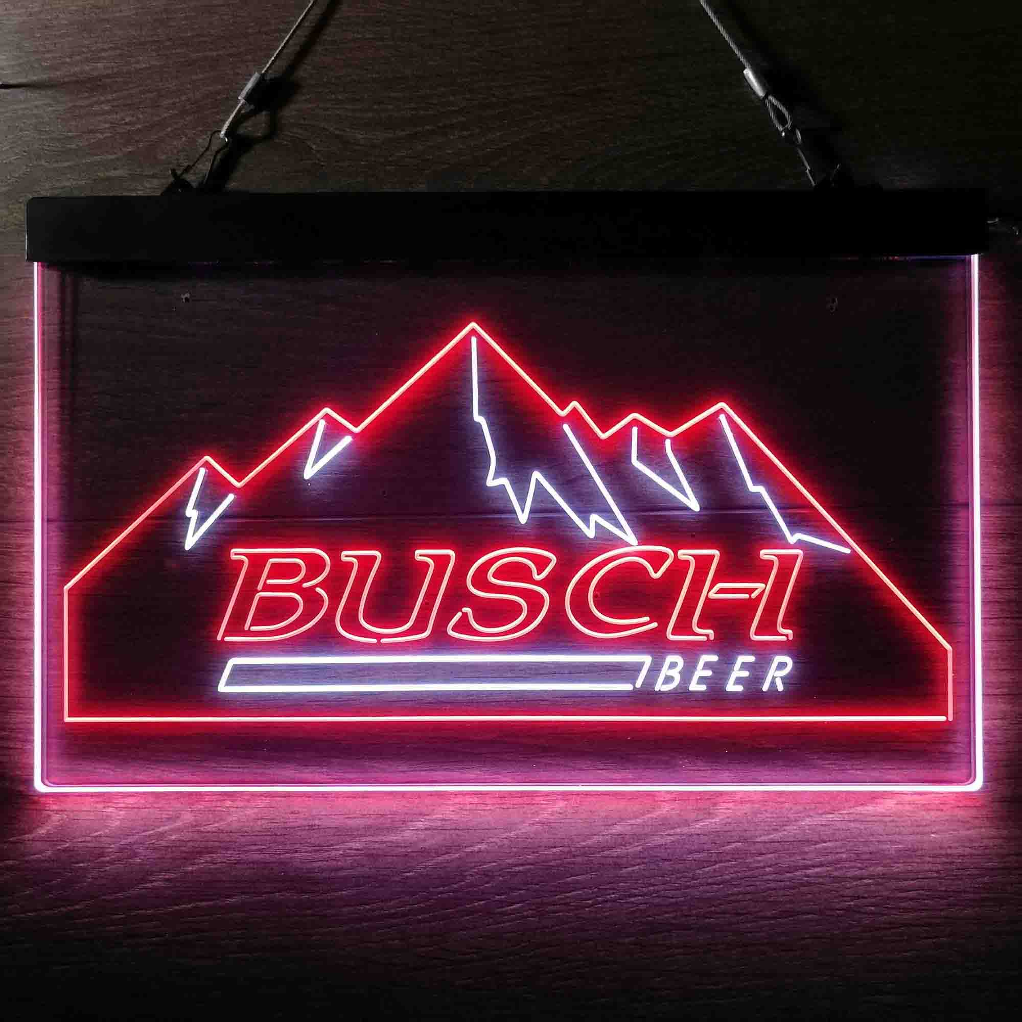 Busch Beer Ice Mountain Neon-Like LED Sign