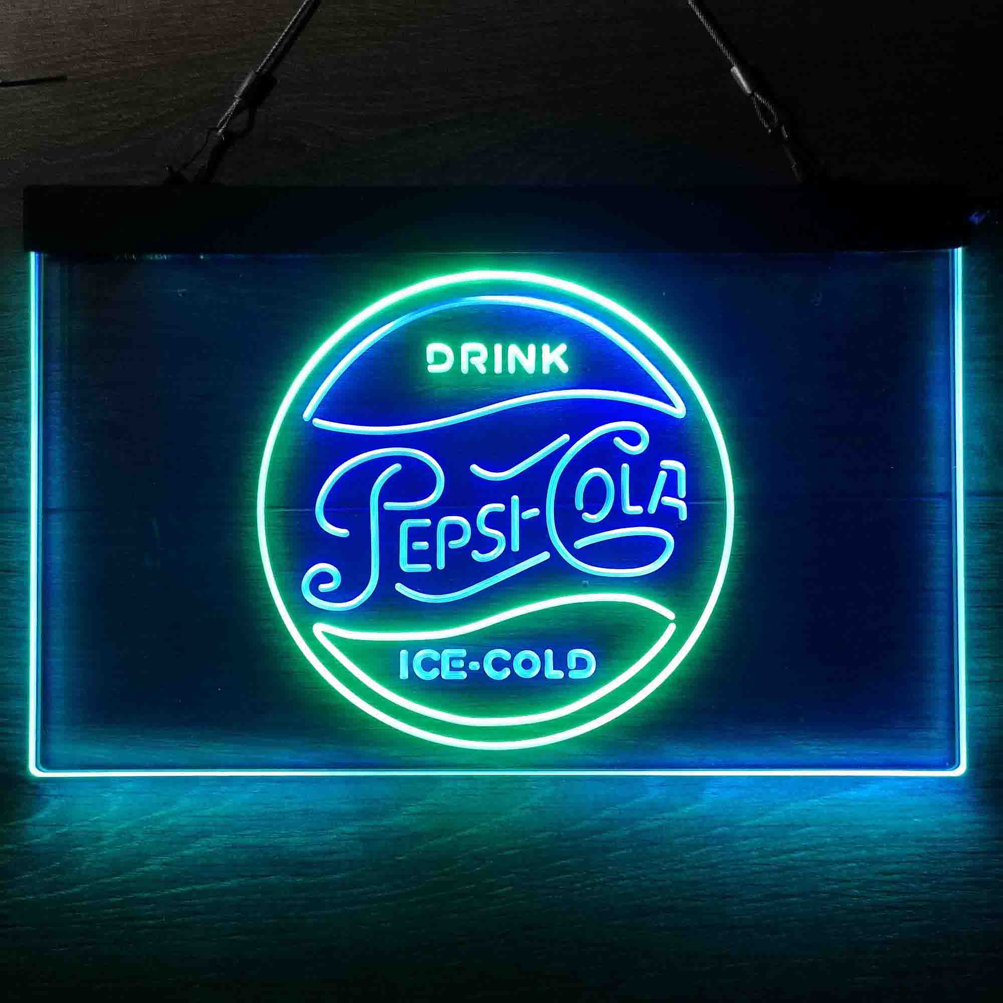 Drink Ice-Cold Pepsi Cola Neon-Like LED Sign