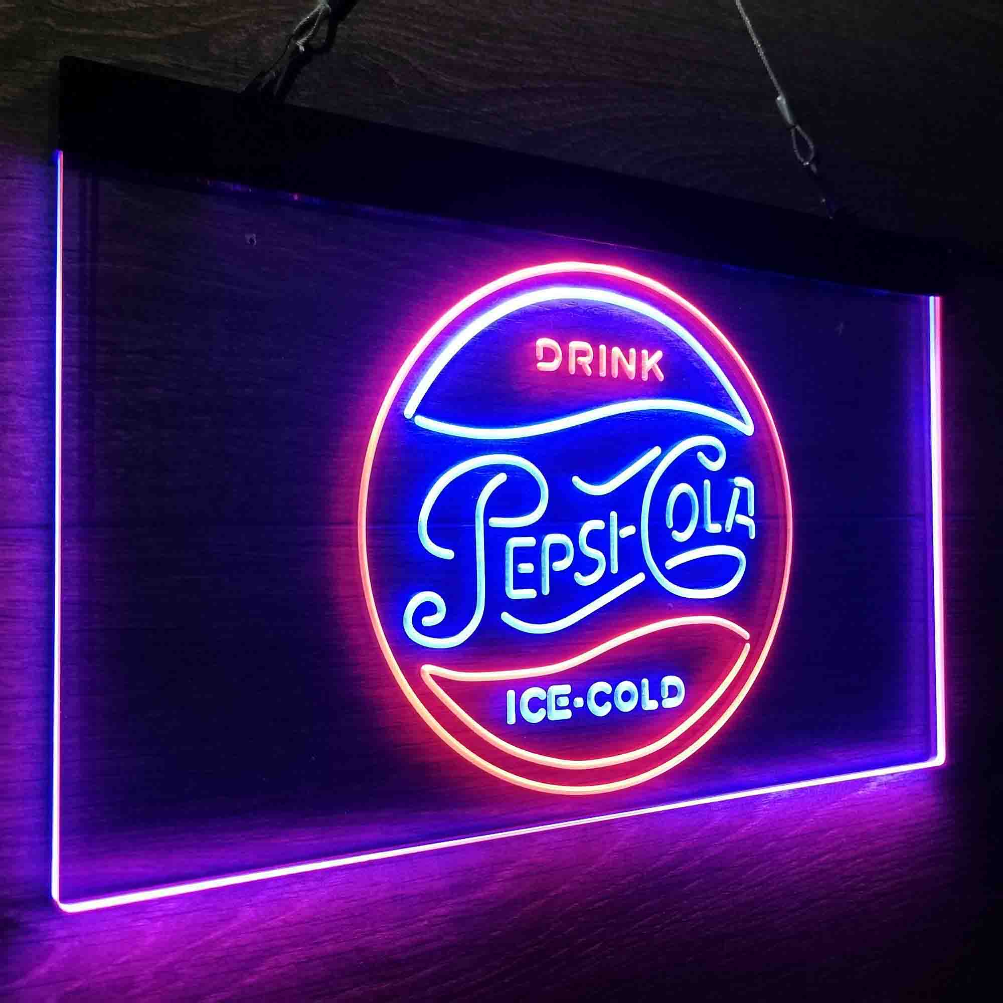 Pepsi on sale neon light