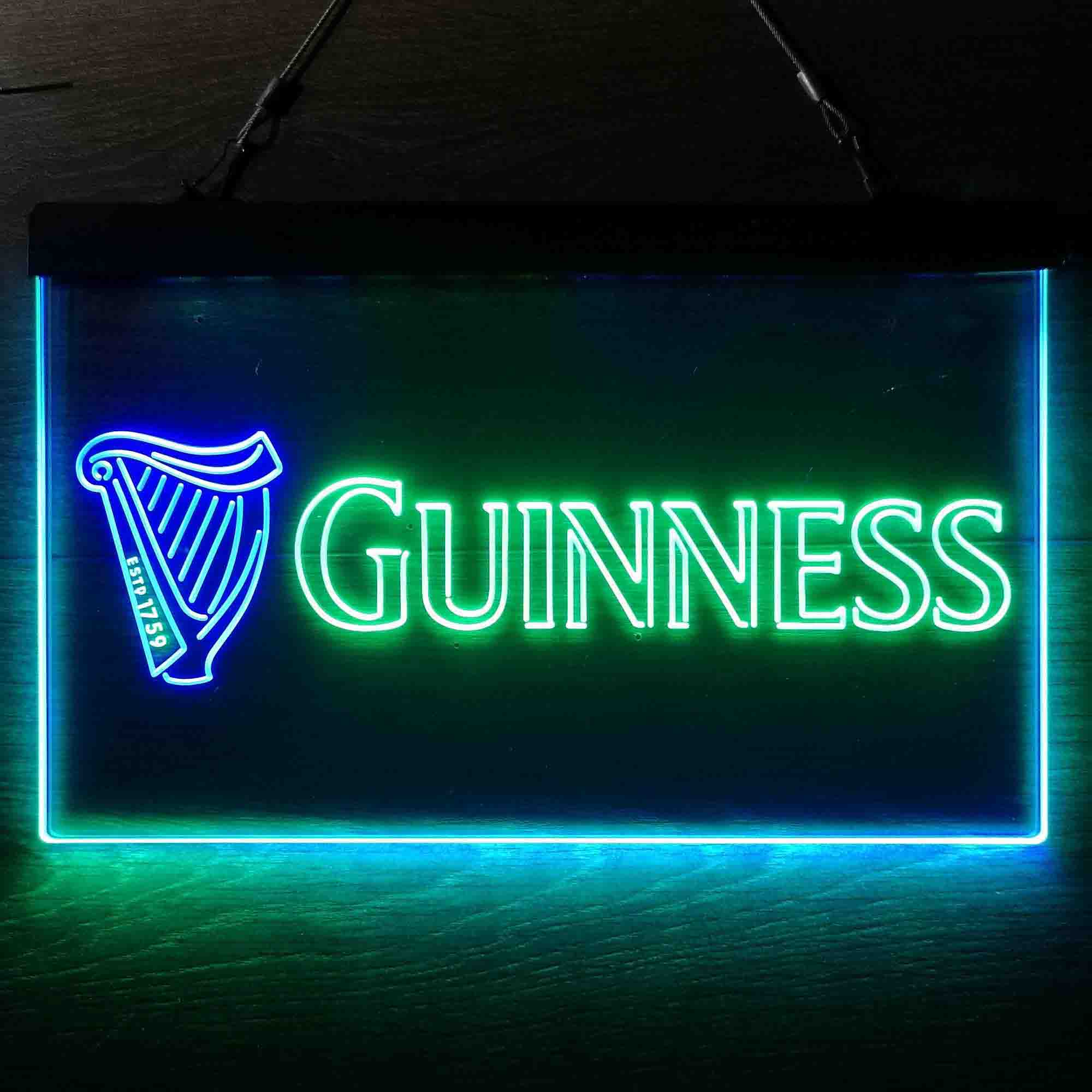 Guinness Dark Stout Beer Neon-Like LED Sign