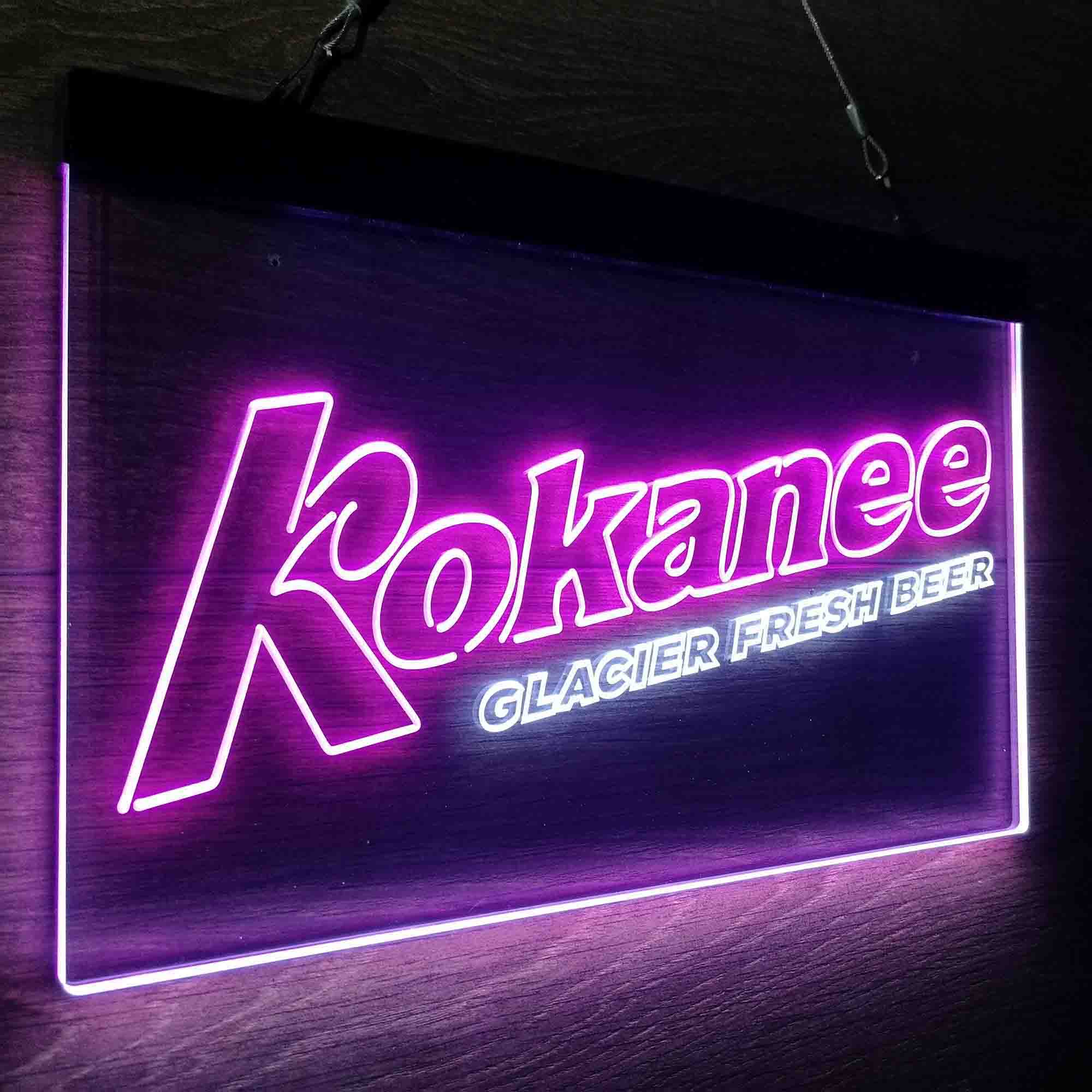 Kokanee Glacier Fresh Beer Neon-Like LED Sign