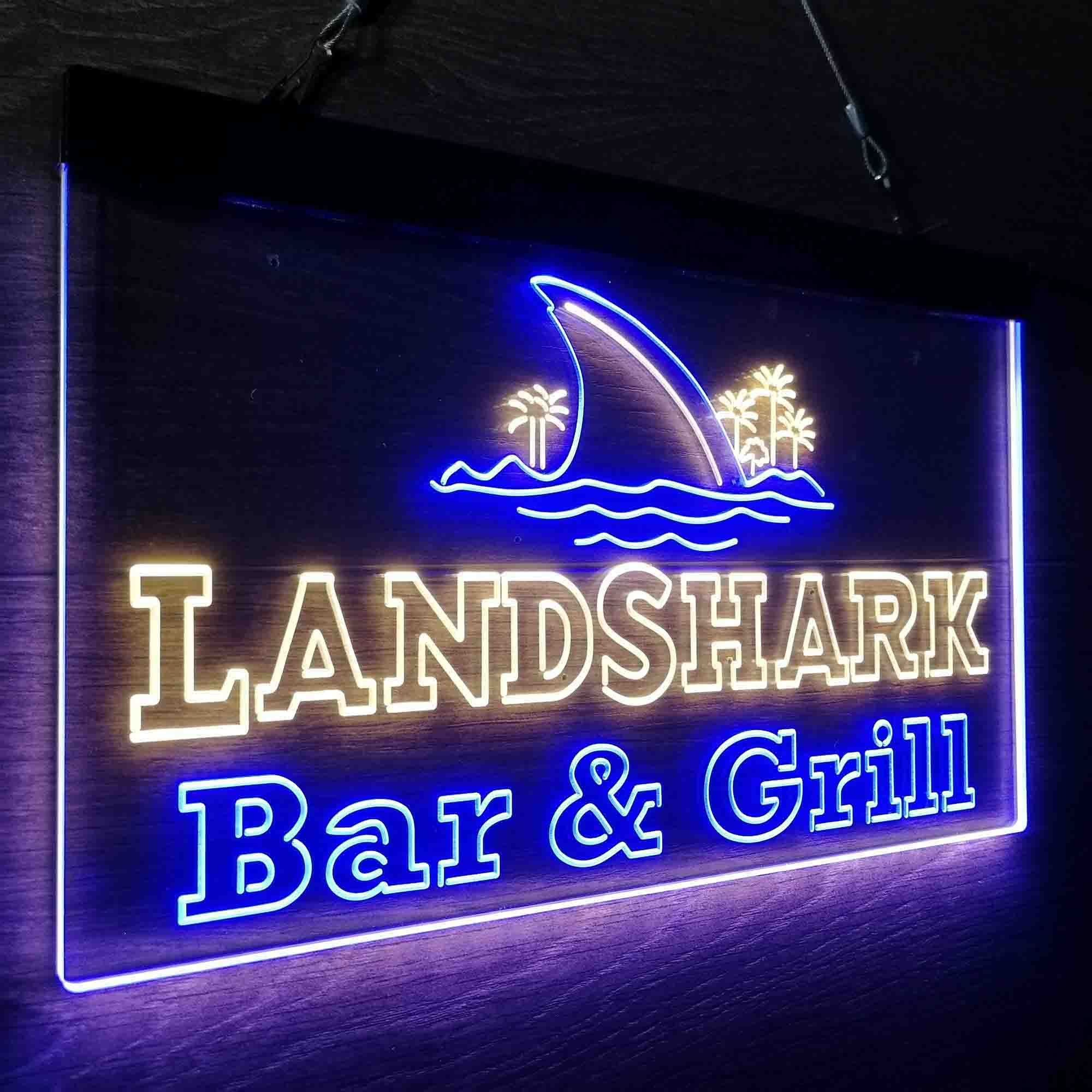 Landshark Bar & Grill Beer Neon-Like LED Sign