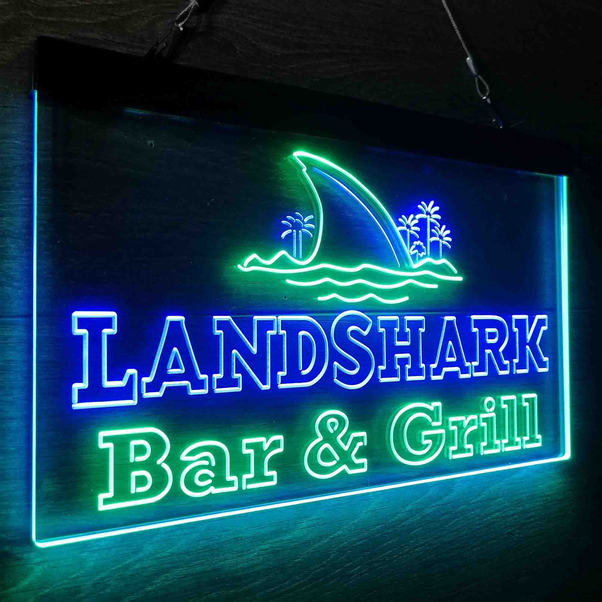 Landshark Bar & Grill Beer Neon-Like LED Sign