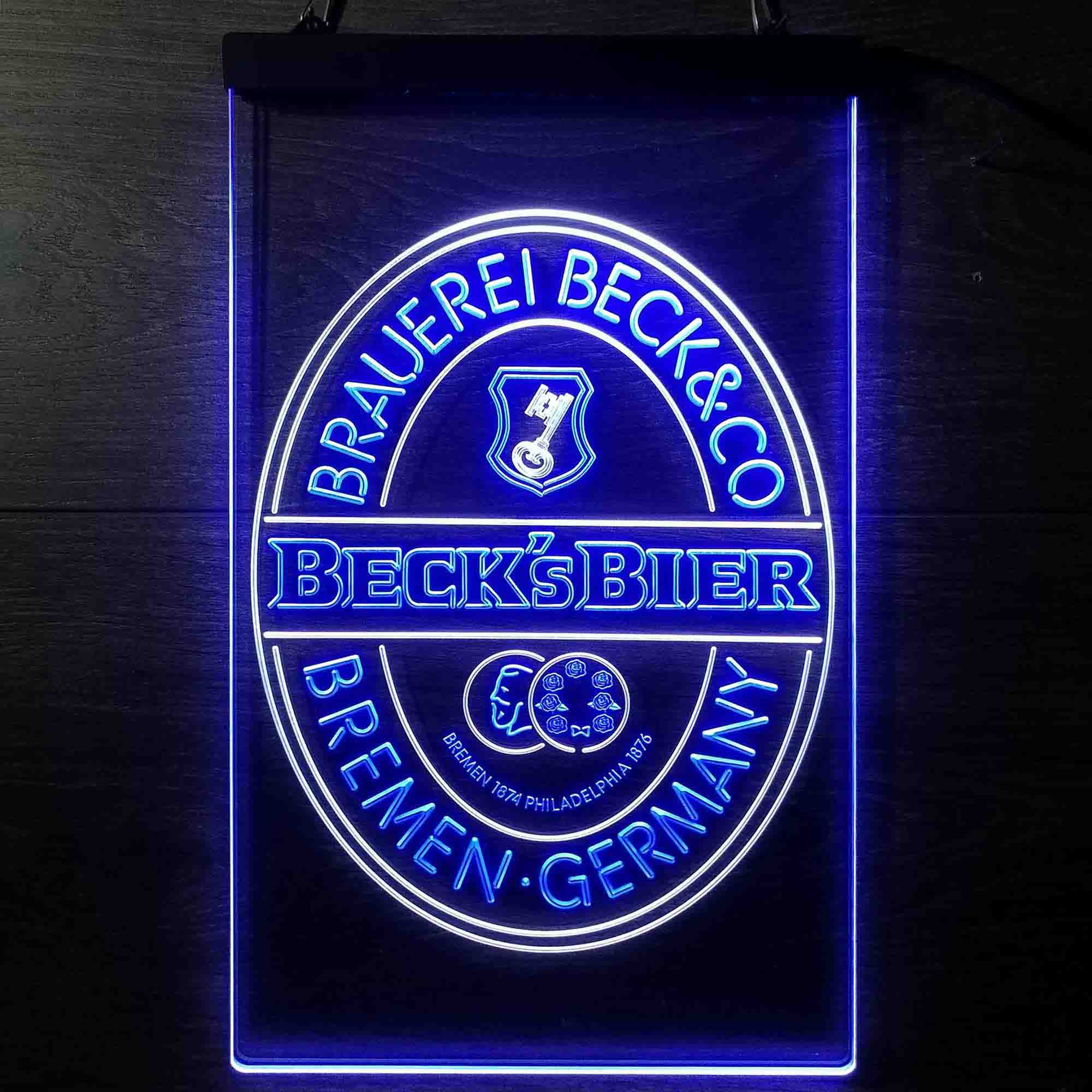 Beck's Bier Beer Dual Color LED Neon Sign ProLedSign