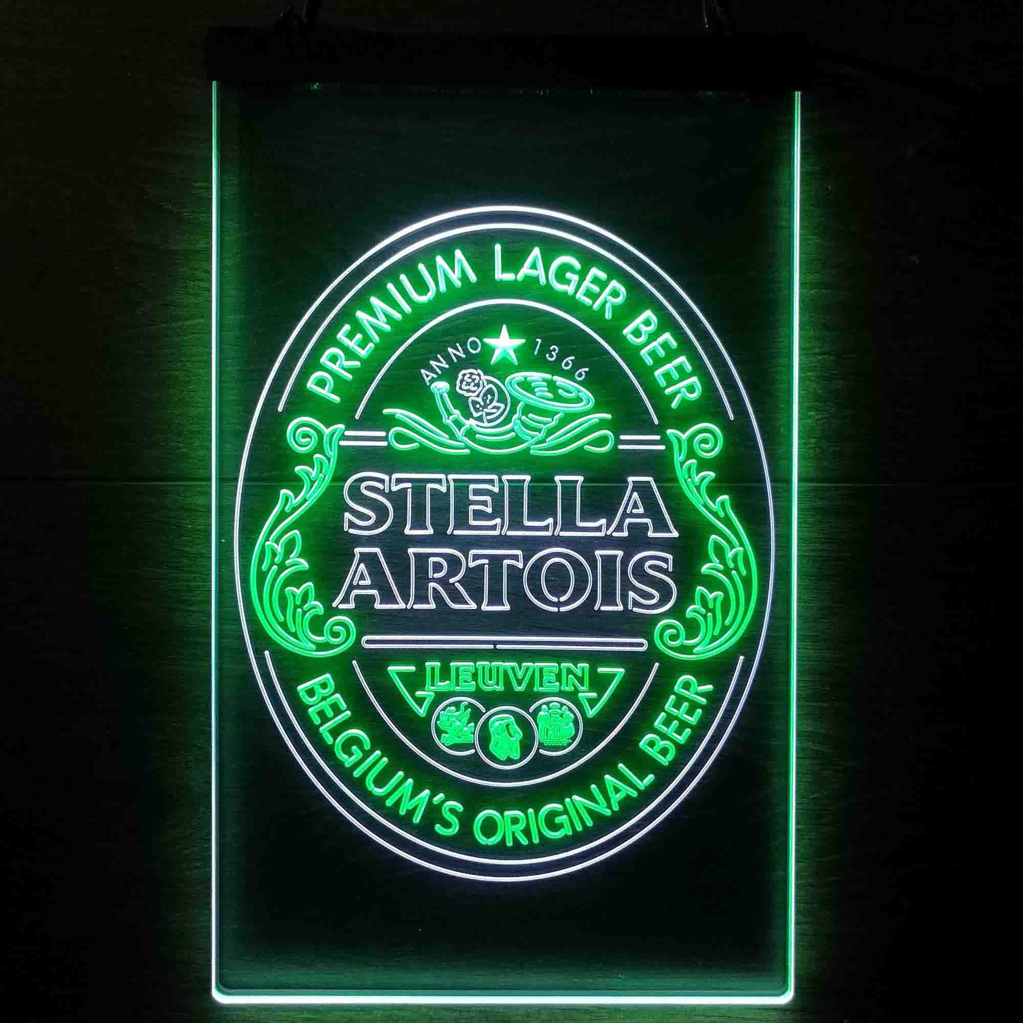 Stella Artois Larger Beer Dual Color LED Neon Sign ProLedSign