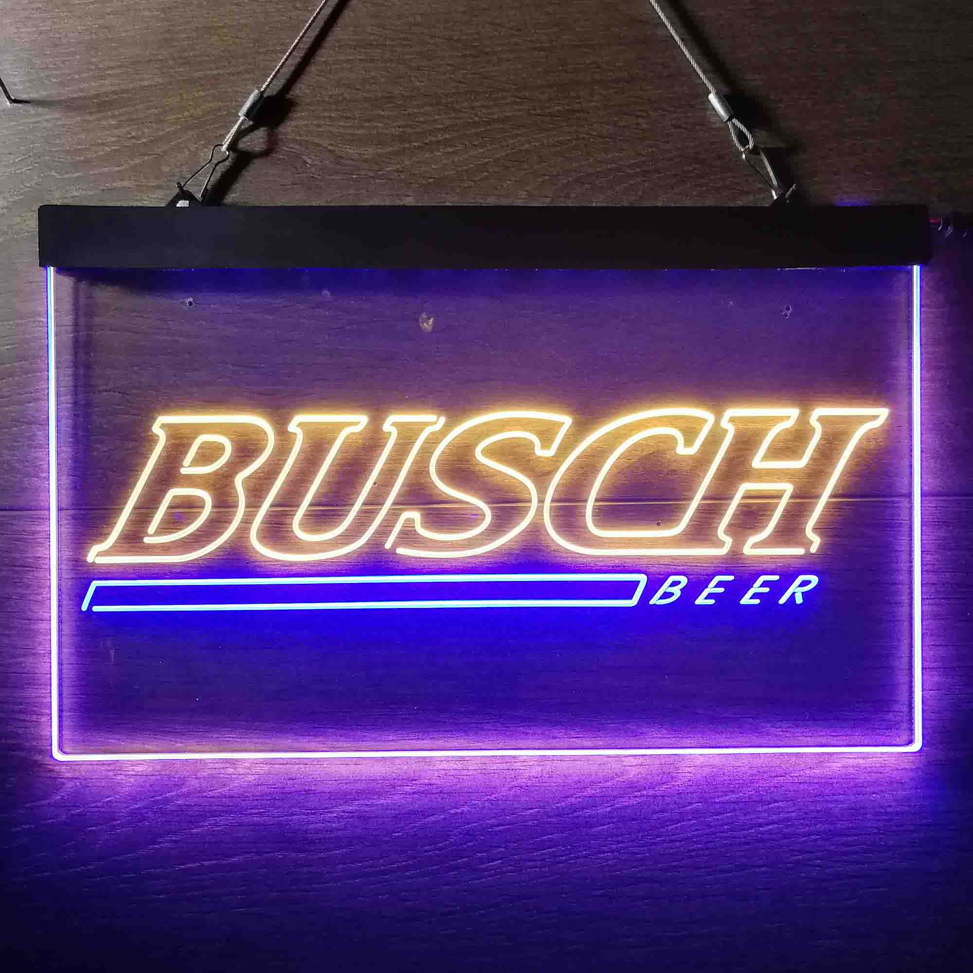 Busch Logo Beer Dual Color LED Neon Sign ProLedSign